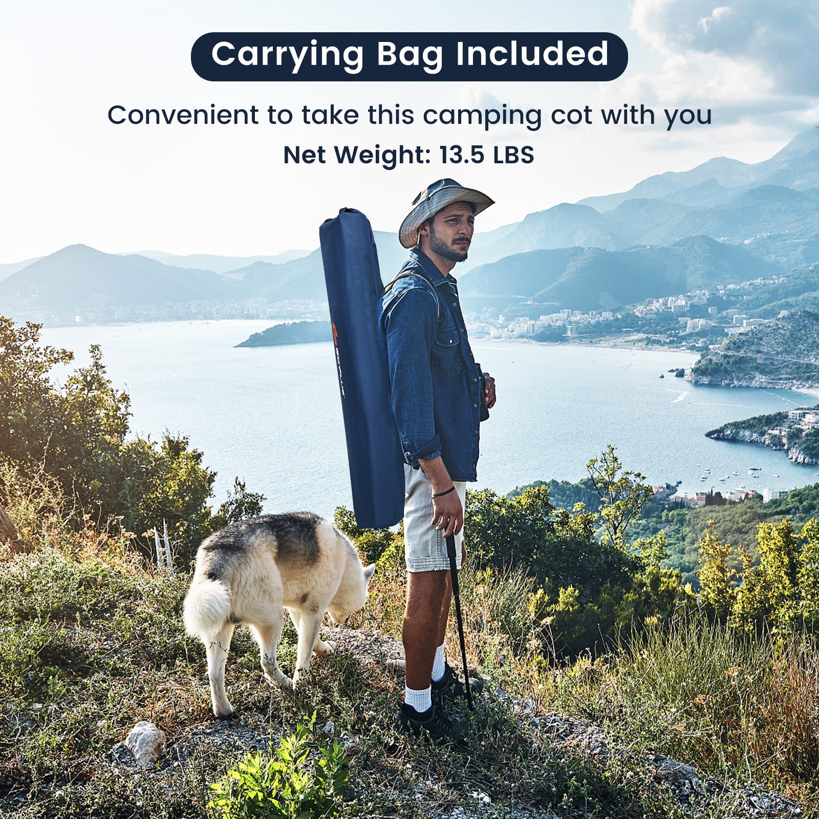 Adults Kids Folding Camping Cot - Energize Trek