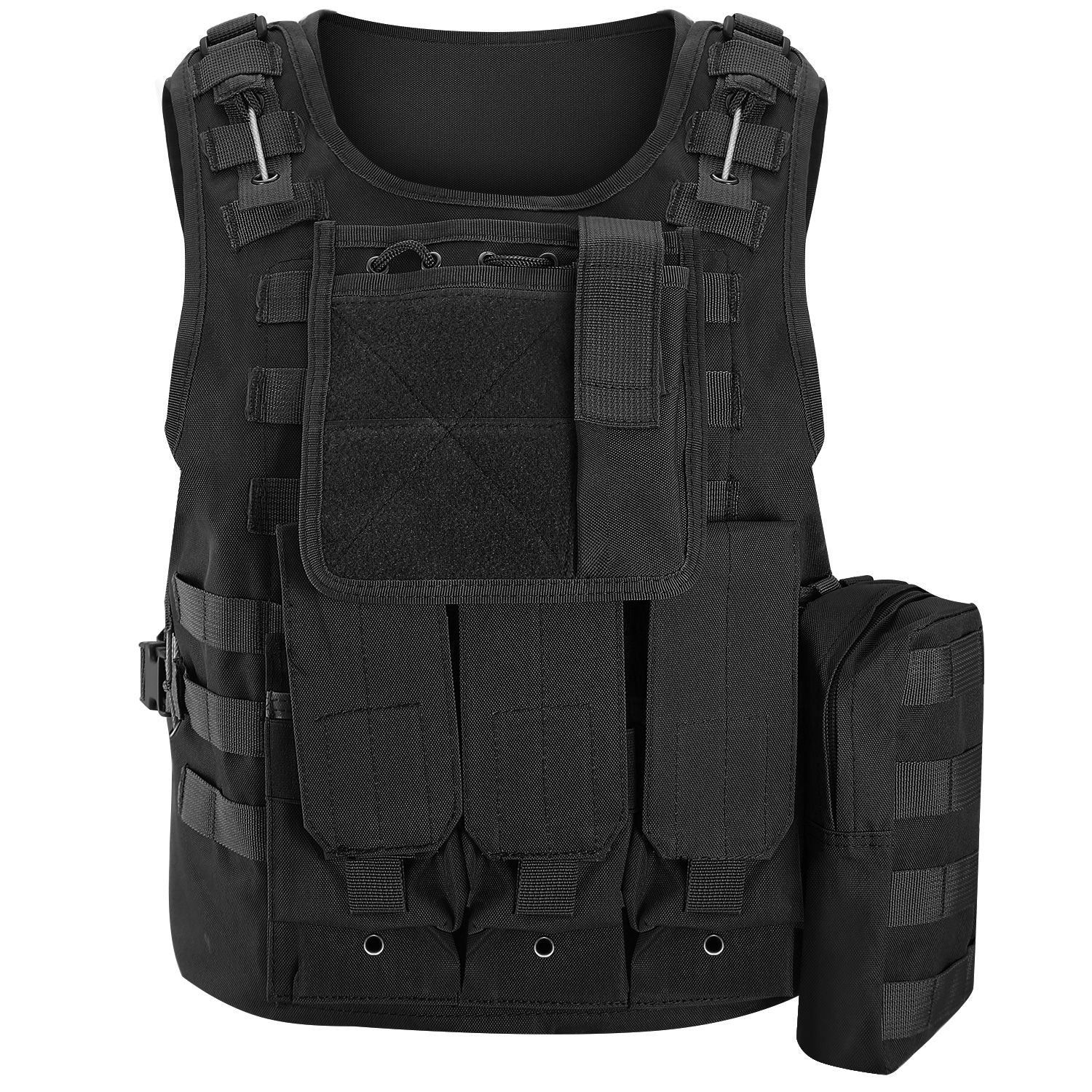 Adults Tactical Vest Military Airsoft Paintball Vest Camouflage Combat Vest for Hunting Army Fans CS War Game - Energize Trek