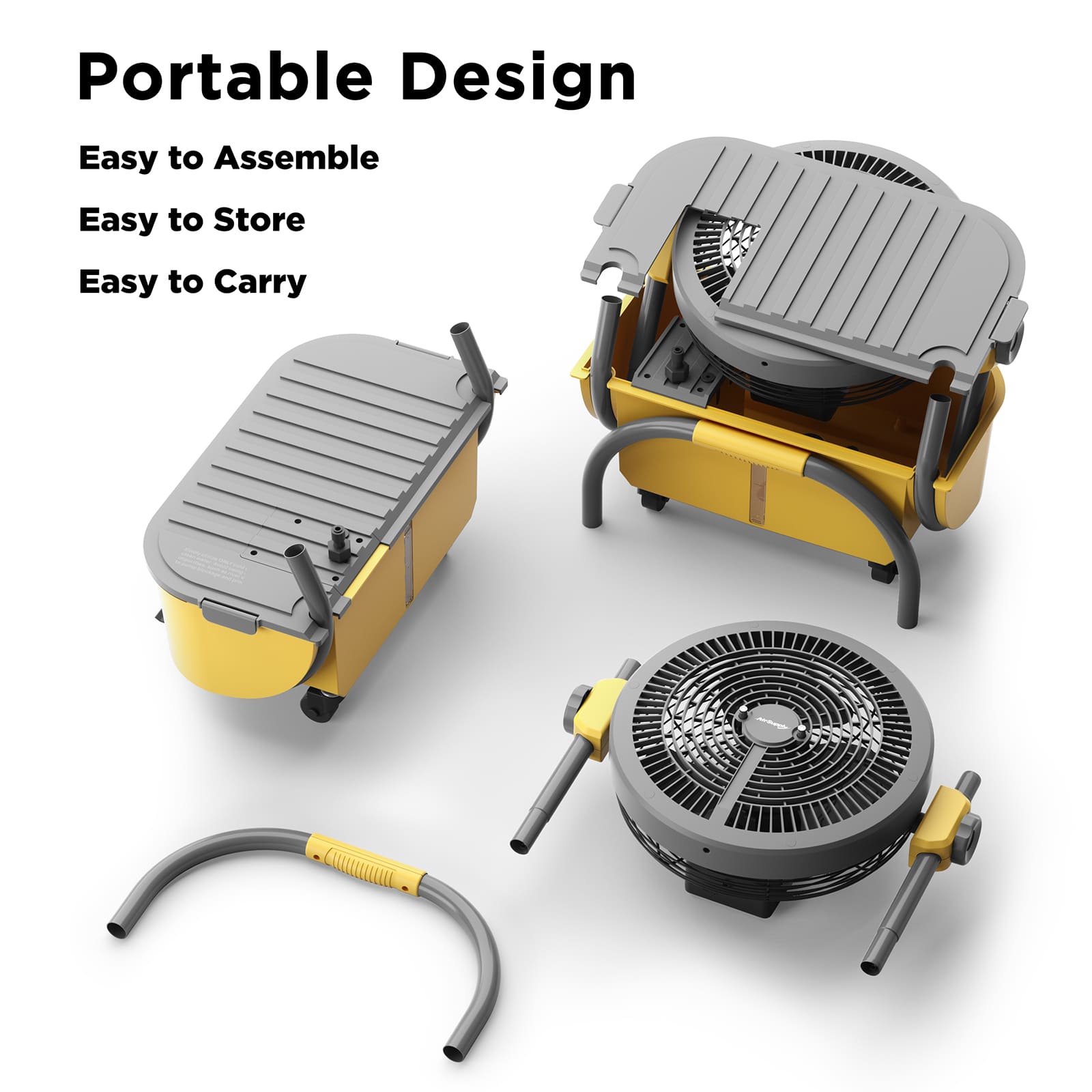 AirSupply MS12 Portable Mist Fan, 11L Tank & Up to 50H Runtime - Energize Trek