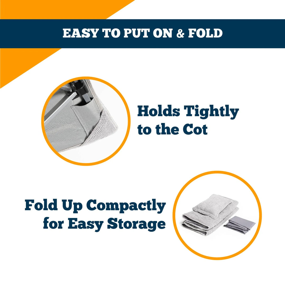 Alpcour Camping Cot Mattress Pad and Pillow - Energize Trek