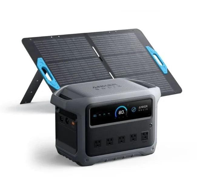 Anker SOLIX C1000 Gen2 Portable Solar Generator with Anker 100W Portable Solar Panel - Energize Trek