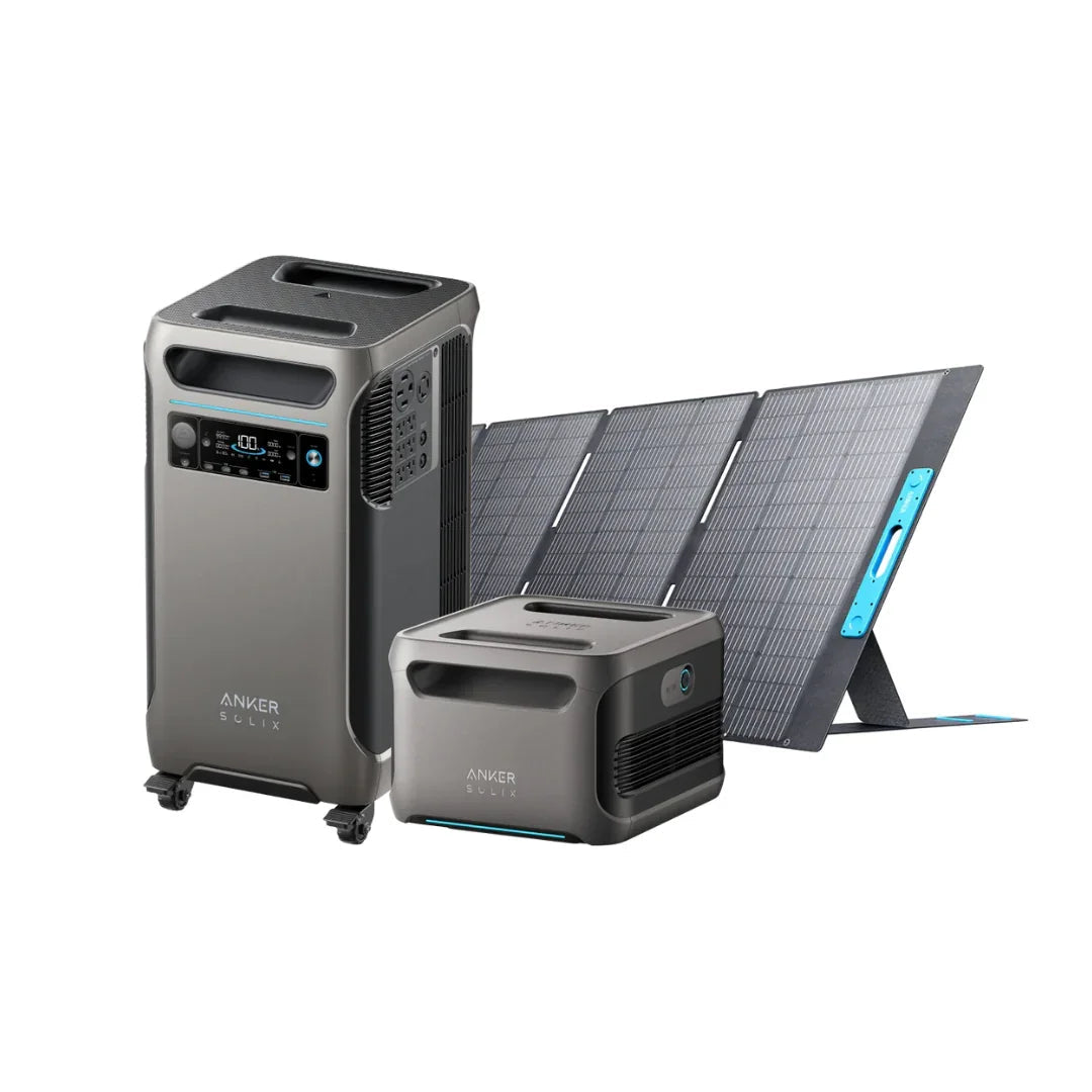 Anker SOLIX F3800 + Expansion Battery + 400W Portable Solar Panel - Energize Trek