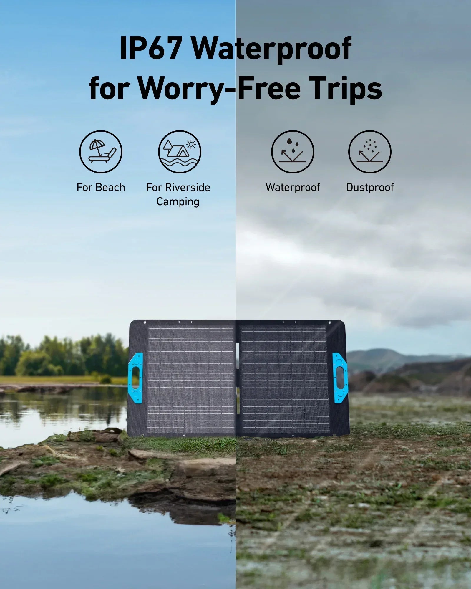 Anker SOLIX PS100 100W Portable Solar Panel - Energize Trek