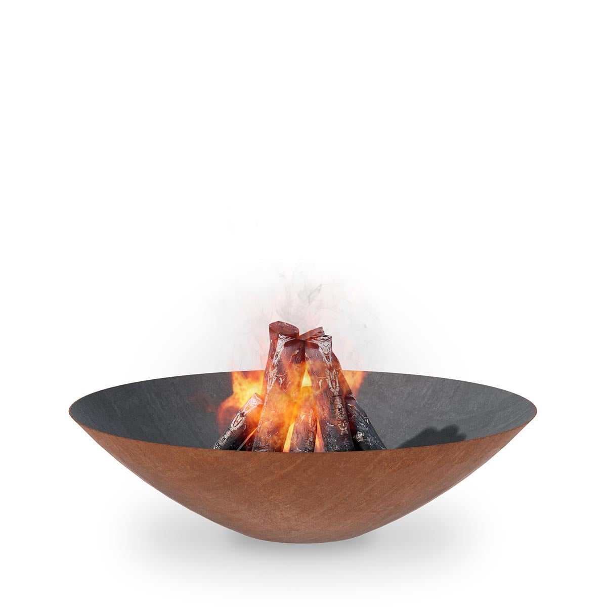 Arteflame Classic 40″ — Fire Pit (CORTEN Bowl; Short Round / Short Euro / Built-In No Base) - Energize Trek