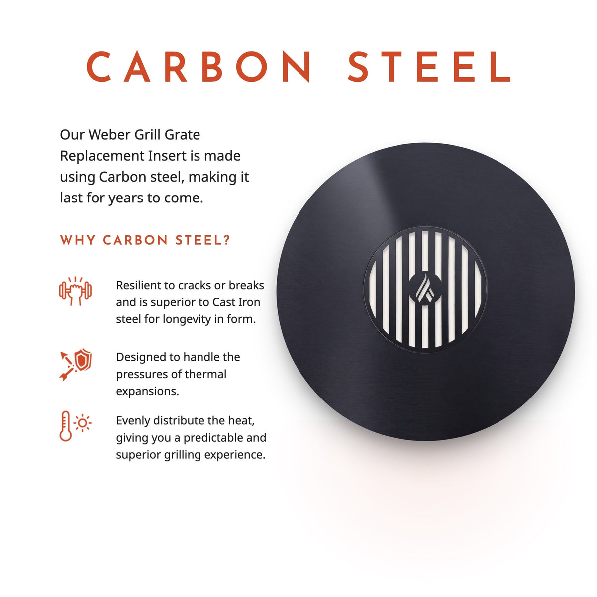 Arteflame Two-Piece Flat-Top Kit — Fits Weber® Kettle Grills - Energize Trek