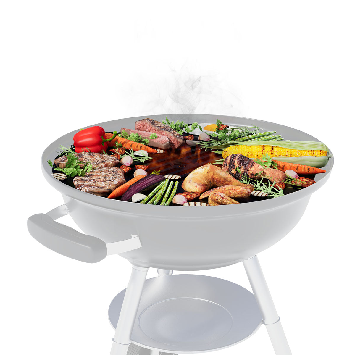 Arteflame Two-Piece Flat-Top Insert — Fits Weber® Kettle Charcoal Grills (Griddle Ring + Center Grill Grate) - Energize Trek