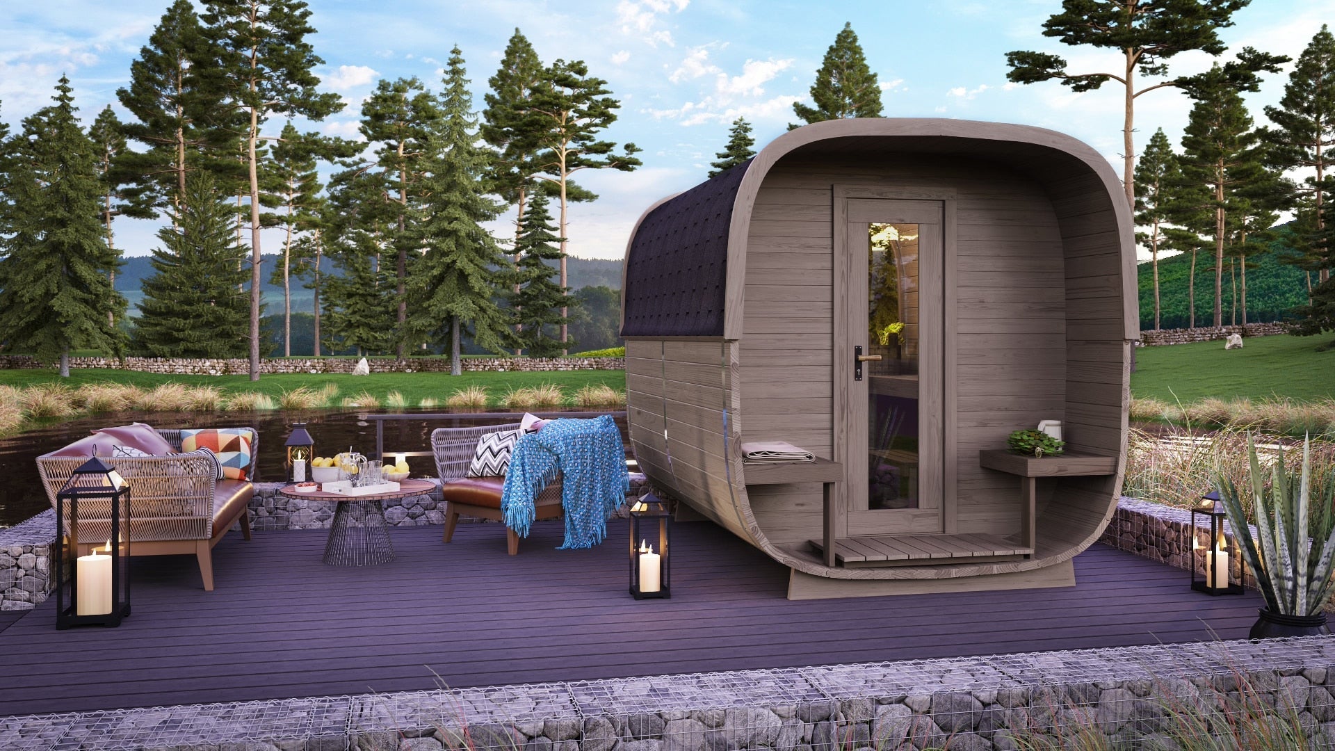SAUNA EVOLUTION® Square Sauna Minimalist Refresh 5 - Energize Trek