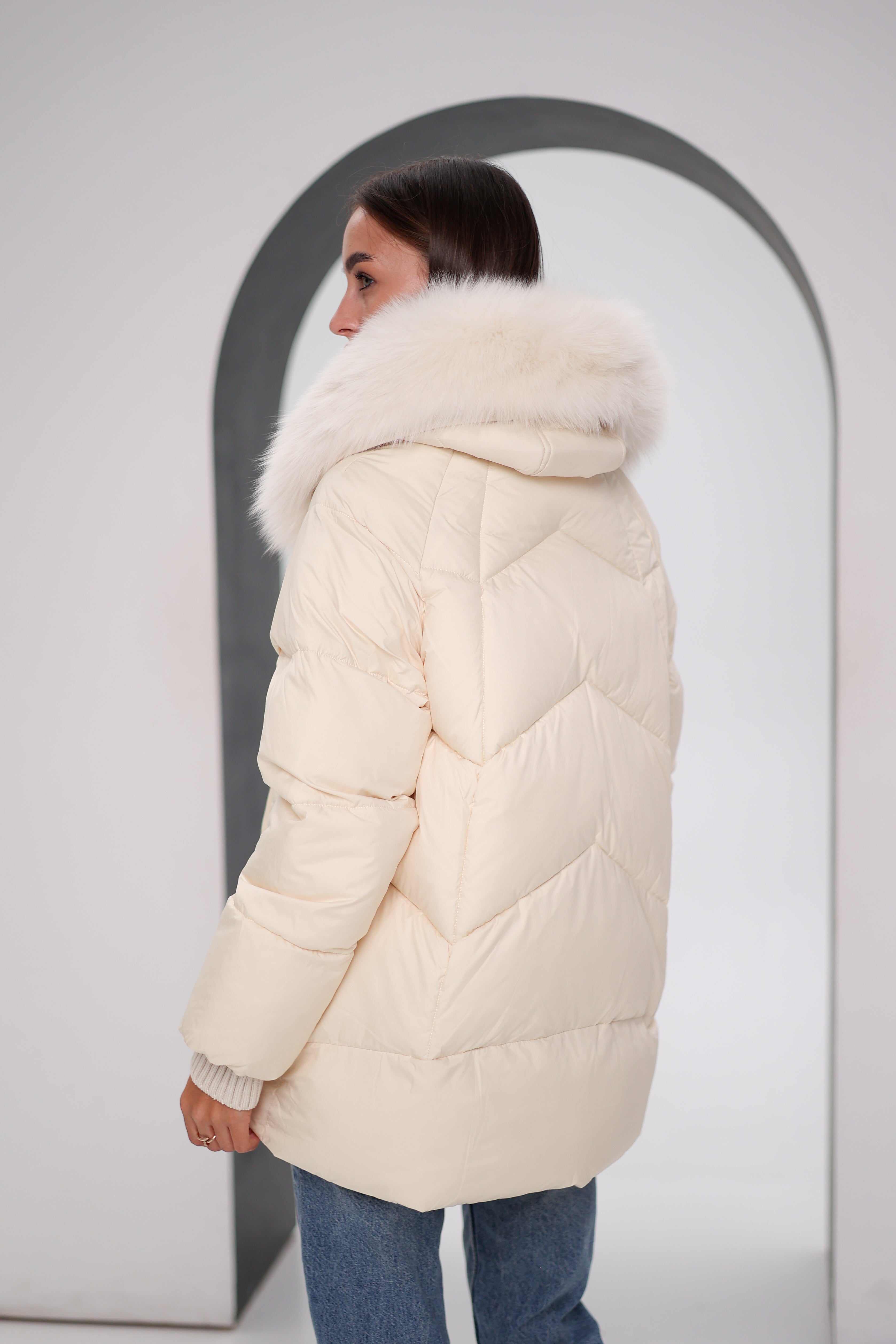 Genuine Polar Fox Thinsulate™ Coat - Energize Trek