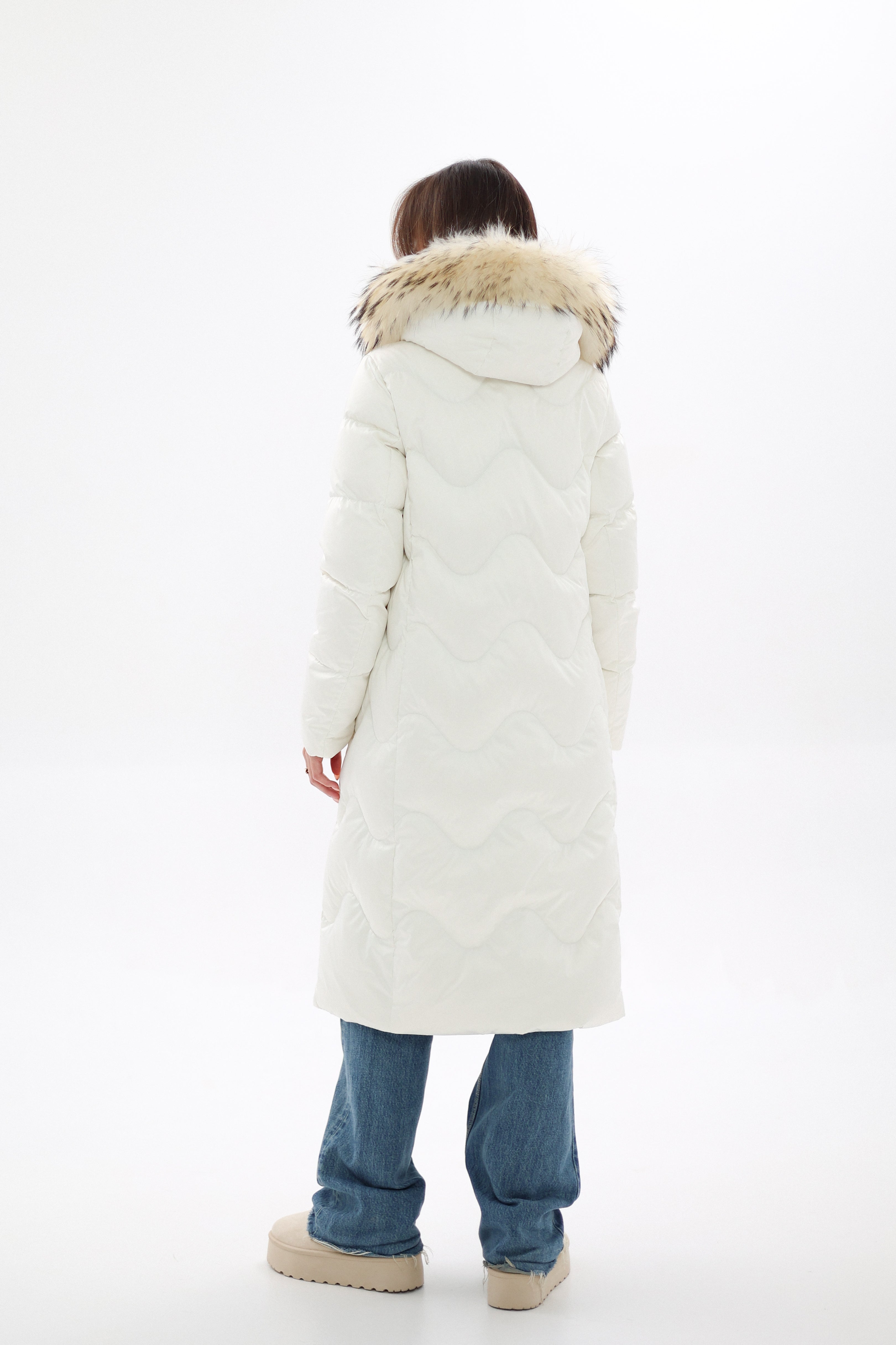 Genuine Fur Trim Down Fill Coat - Energize Trek