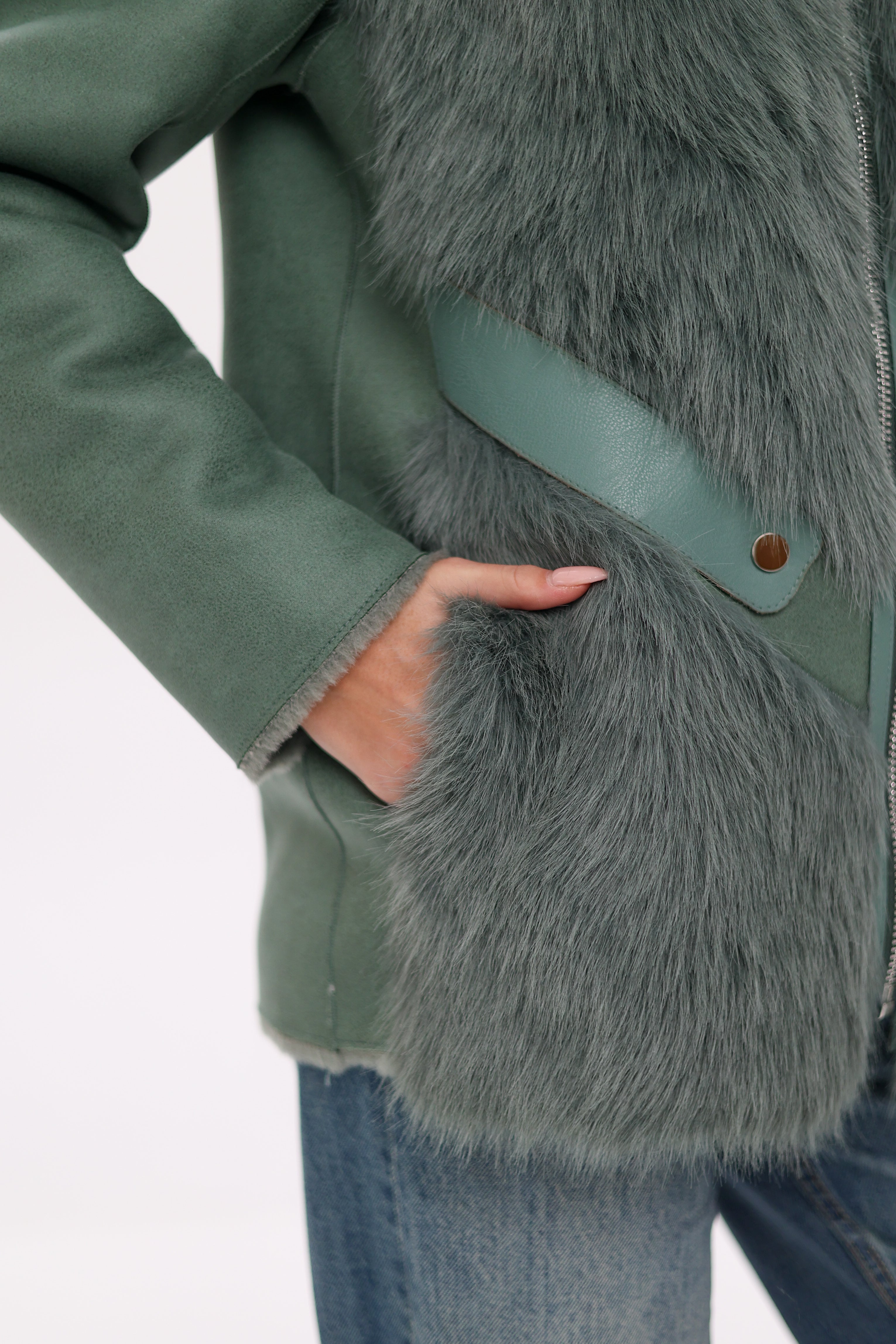 ⇆ Reversible Hooded Wool Blend Jacket - Energize Trek