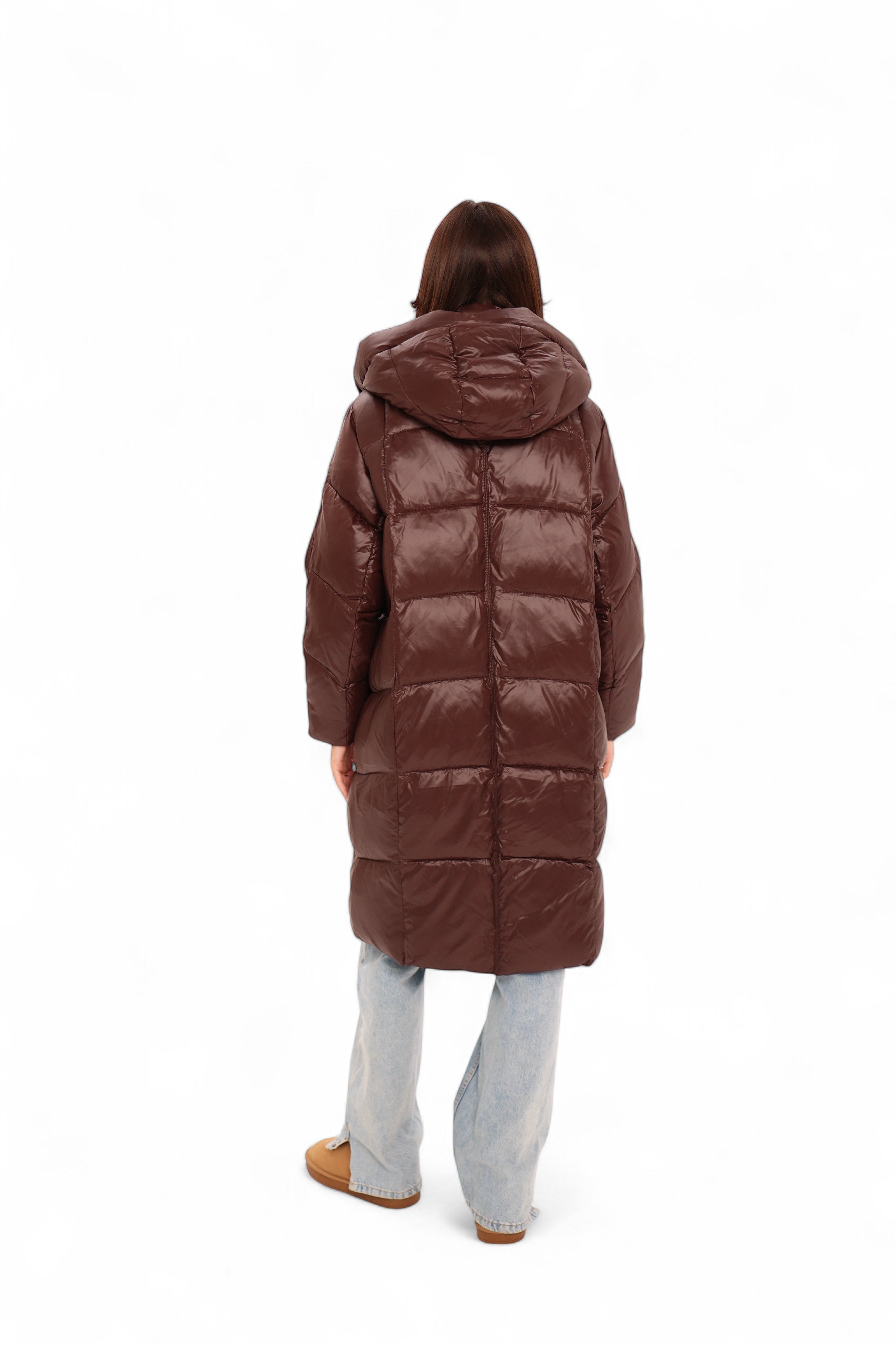 Espresso Shine Insulated Bio-Down Puffer - Energize Trek