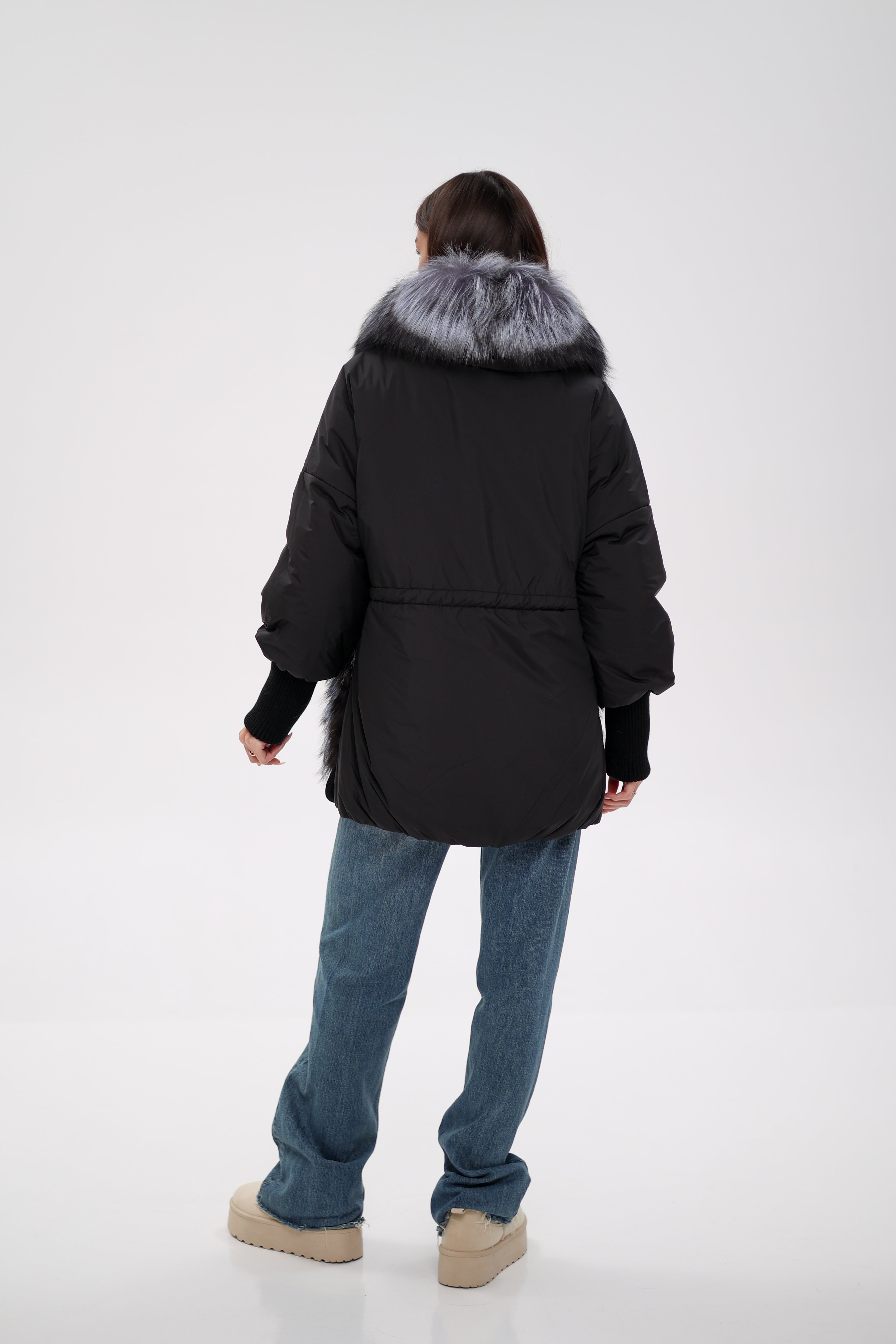 Genuine Silver Fox Down Fill Coat - Energize Trek