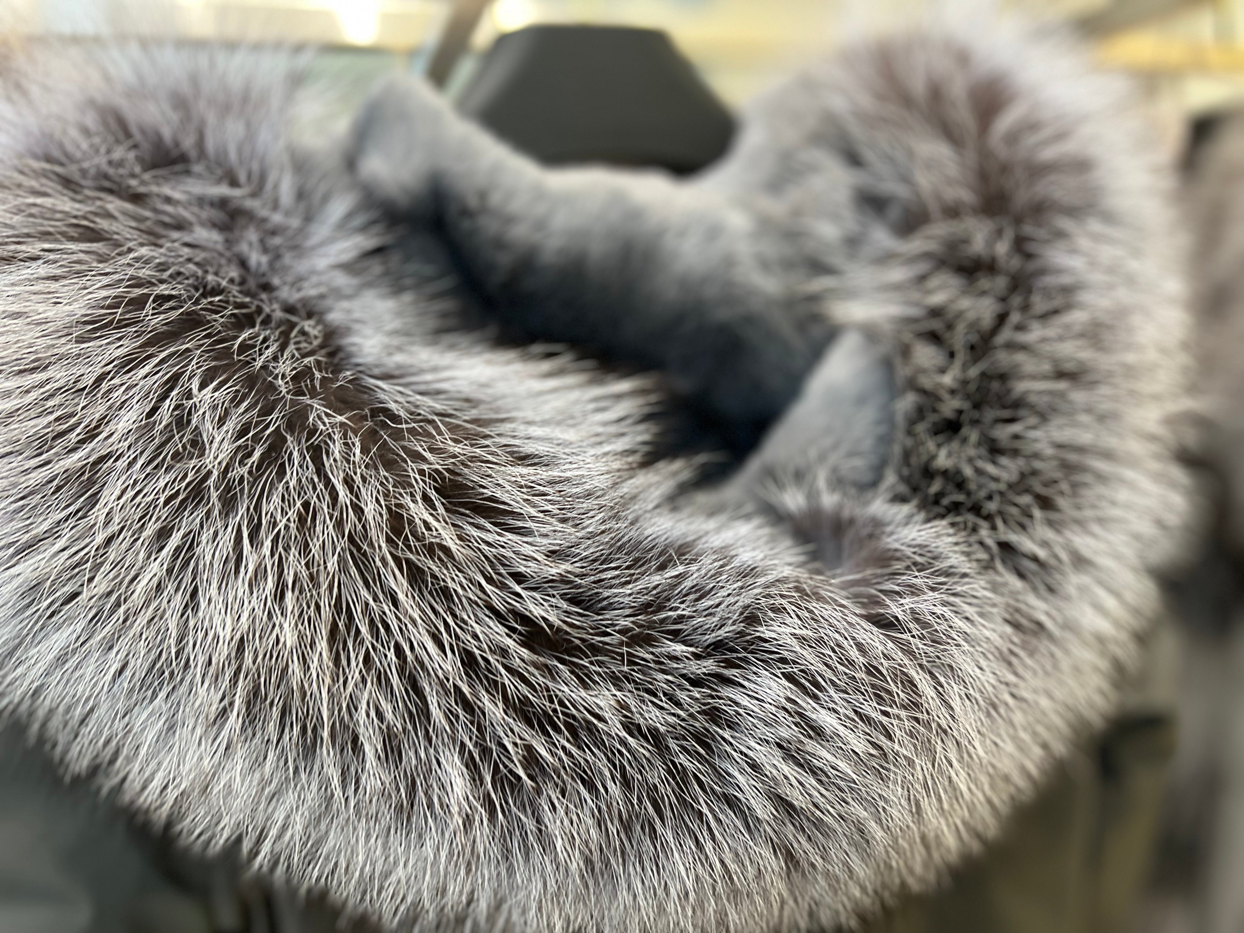 Silver Fox Fur Trim Rabbit Fur Insulated Parka - Energize Trek