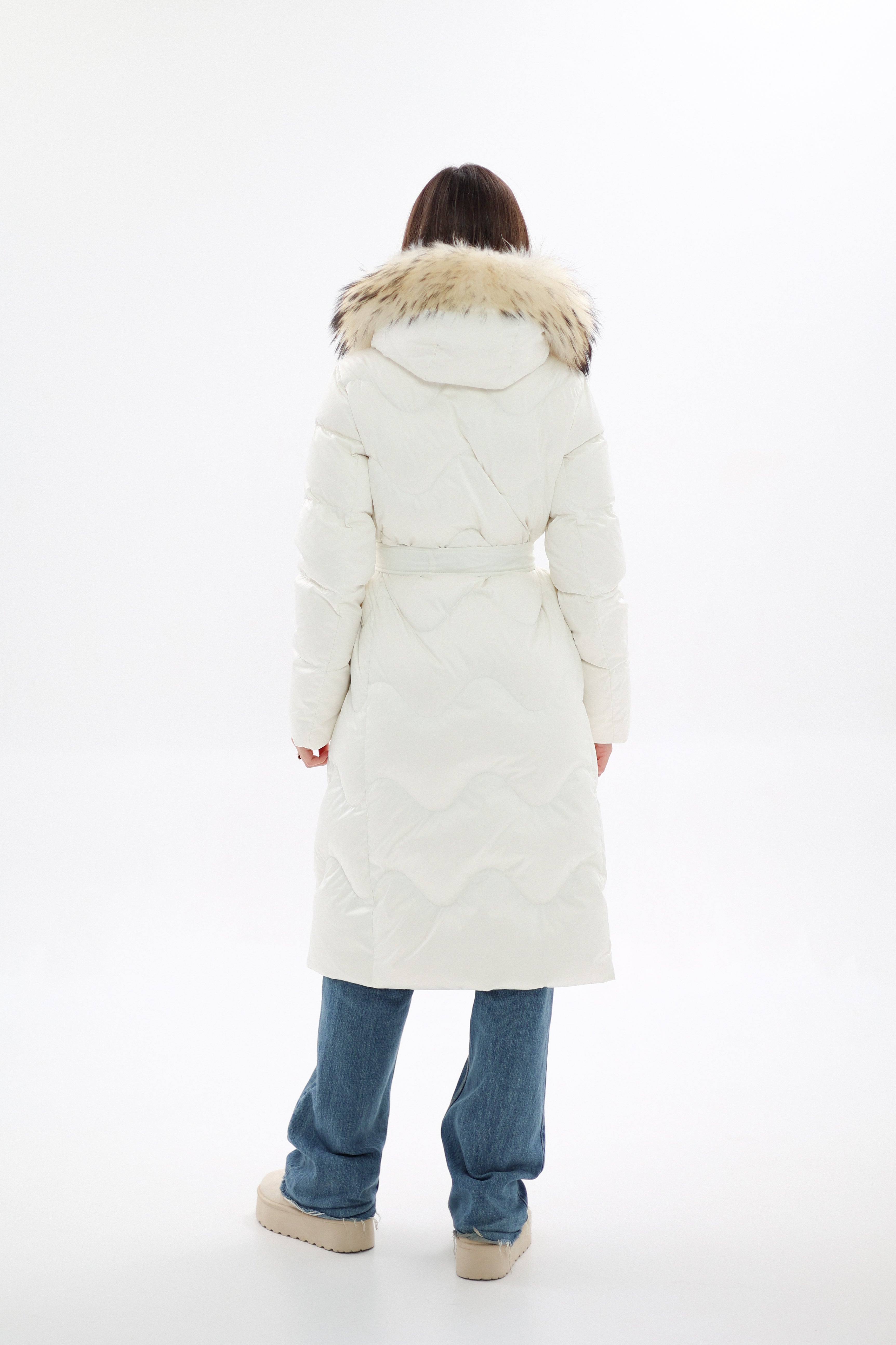 Genuine Fur Trim Down Fill Coat - Energize Trek