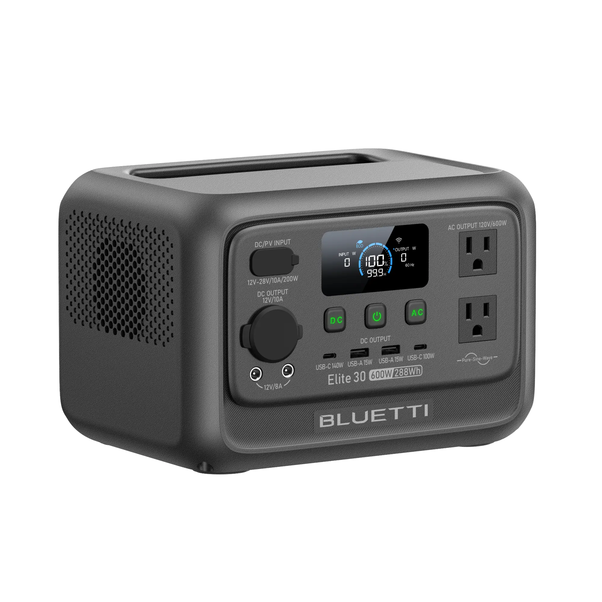 BLUETTI Elite 30 V2 | 288Wh 600W Portable Power Station - Energize Trek
