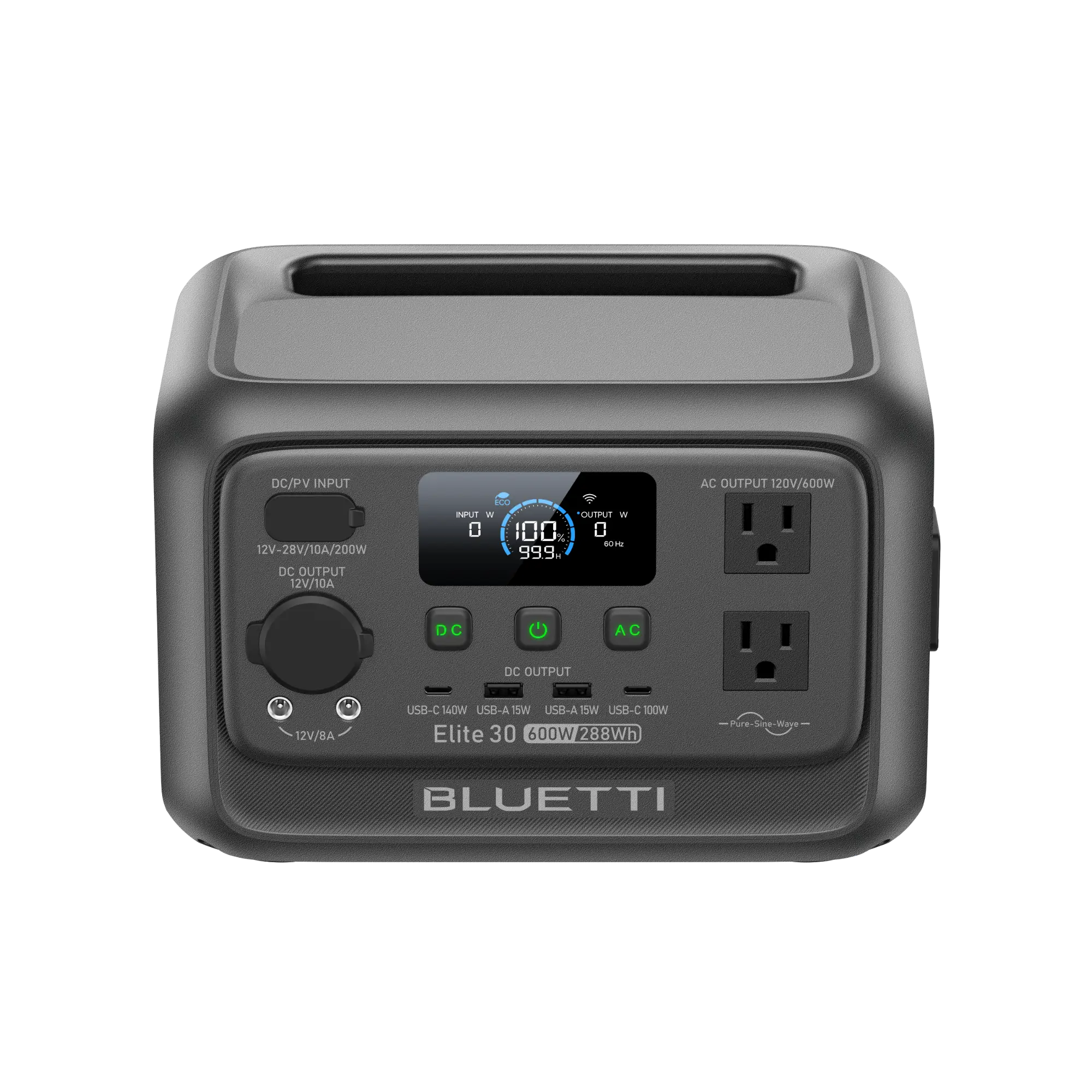 BLUETTI Elite 30 V2 | 288Wh 600W Portable Power Station - Energize Trek
