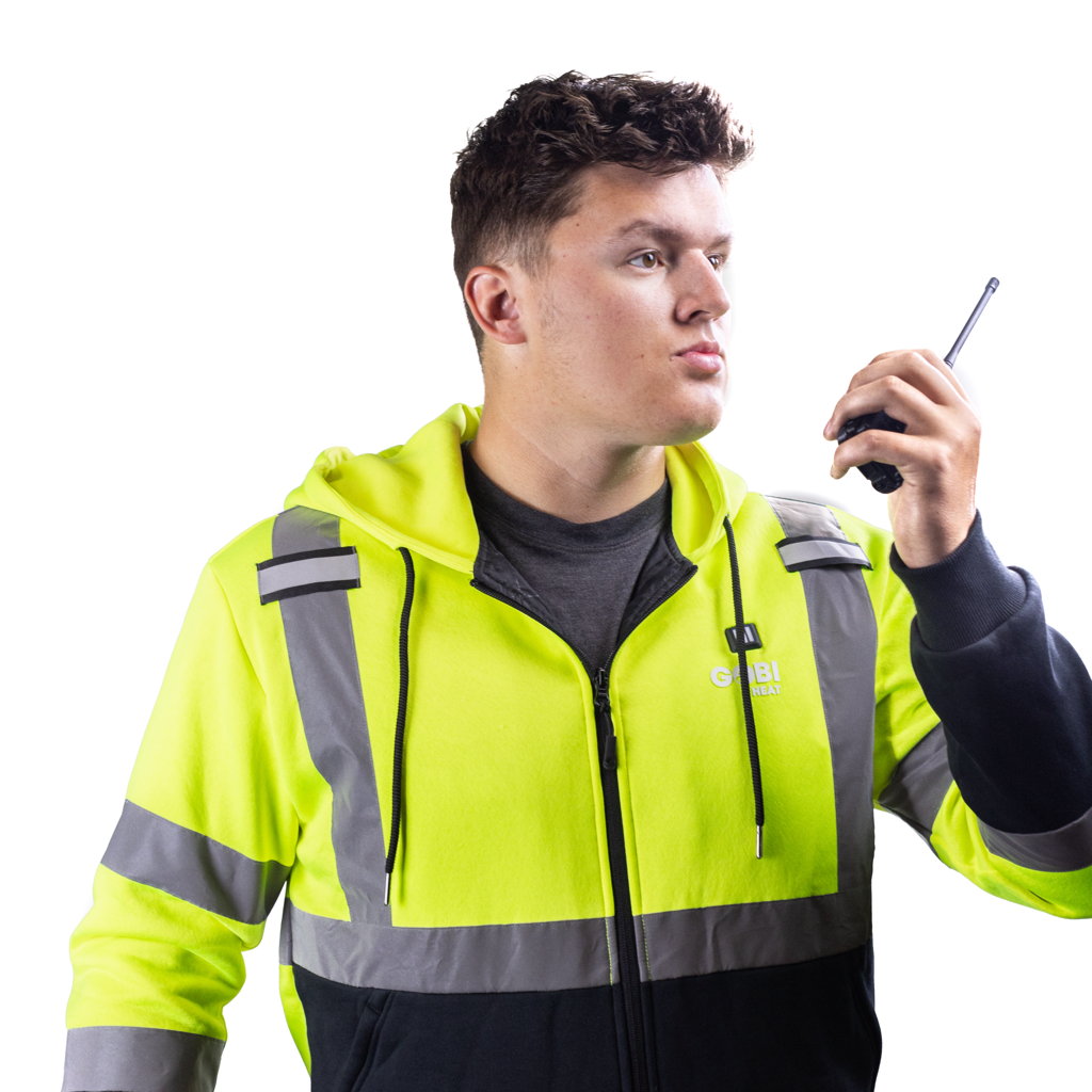 Beam Men's Workwear Heated High-Vis Hoodie - Energize Trek
