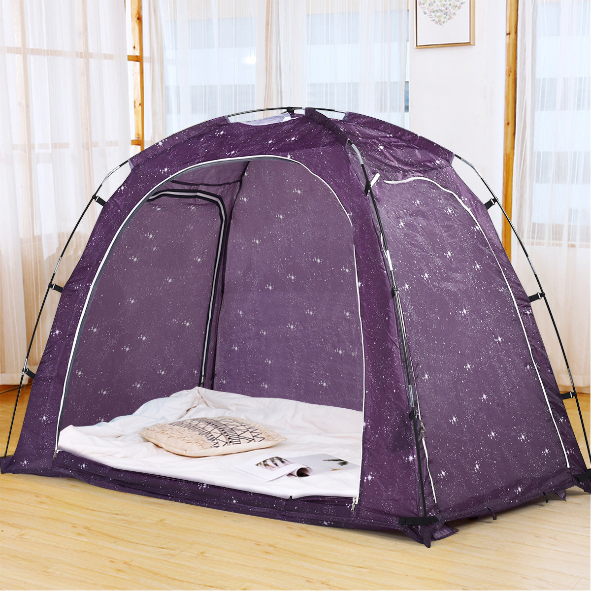 Bed Tent Indoor Privacy Play Tent on Bed with Carry Bag - Energize Trek