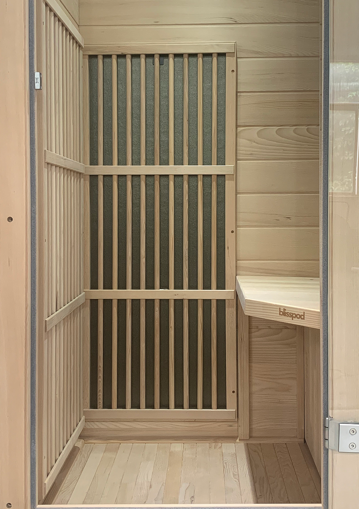 Blisspod | Vienna | Far Infrared Sauna | Canadian Hemlock Very Low EMF | 72.8"H x 35.4"W x 25.6"D | 1 Person - Energize Trek