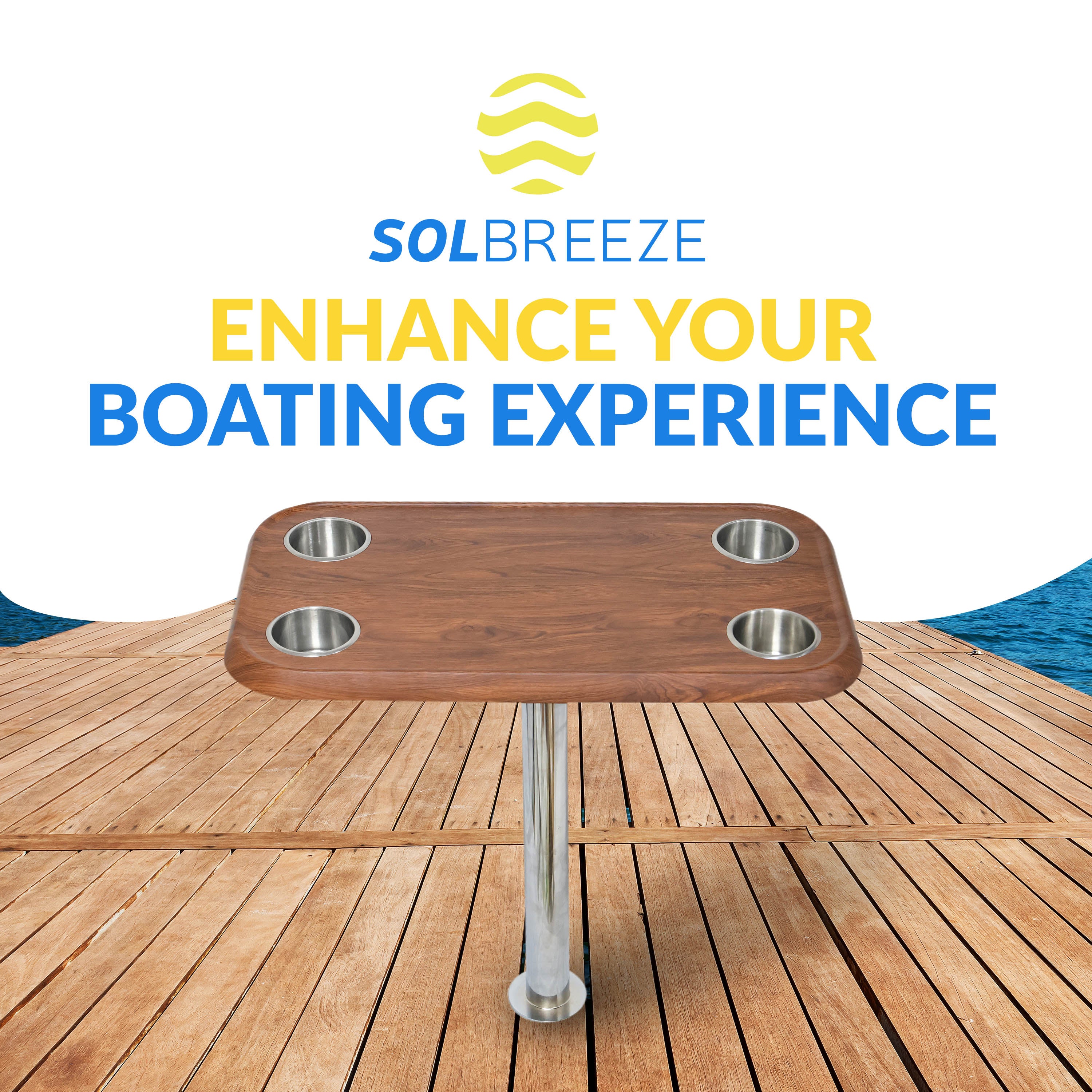 Boat Table Tops for Pontoons, Cabin Cruisers & Boats | Waterproof Replacement Table Top (6 colors): - Energize Trek