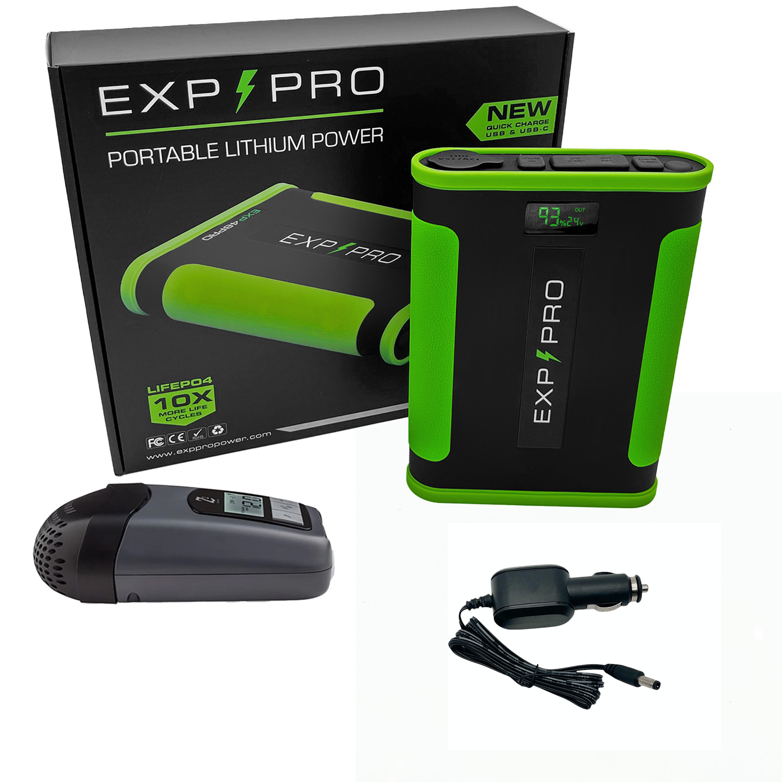 EXP48PRO APEX Battery (CPAP DC Cord Included) - Energize Trek