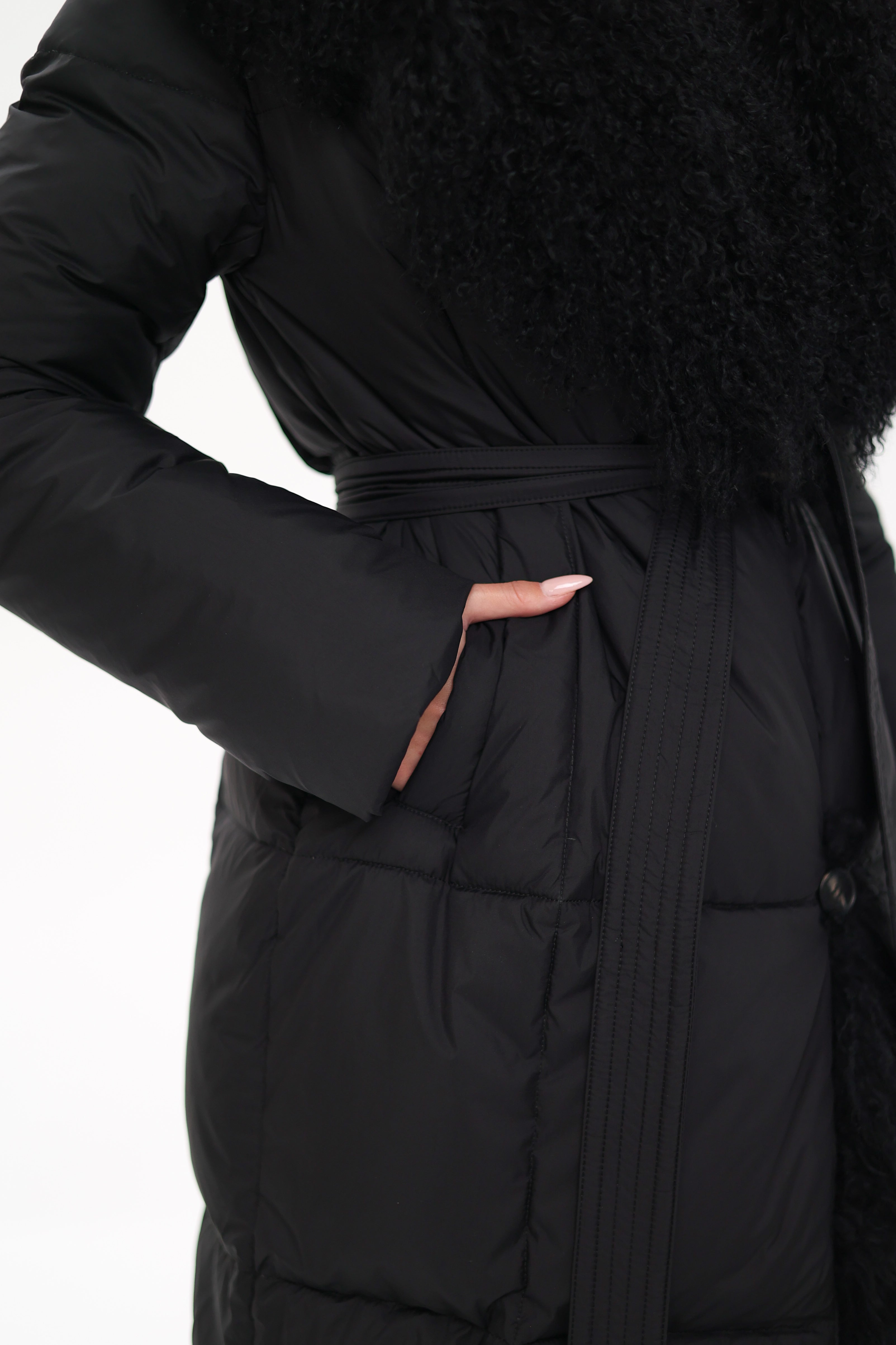 Genuine Lama Fur Premium Down Coat - Energize Trek