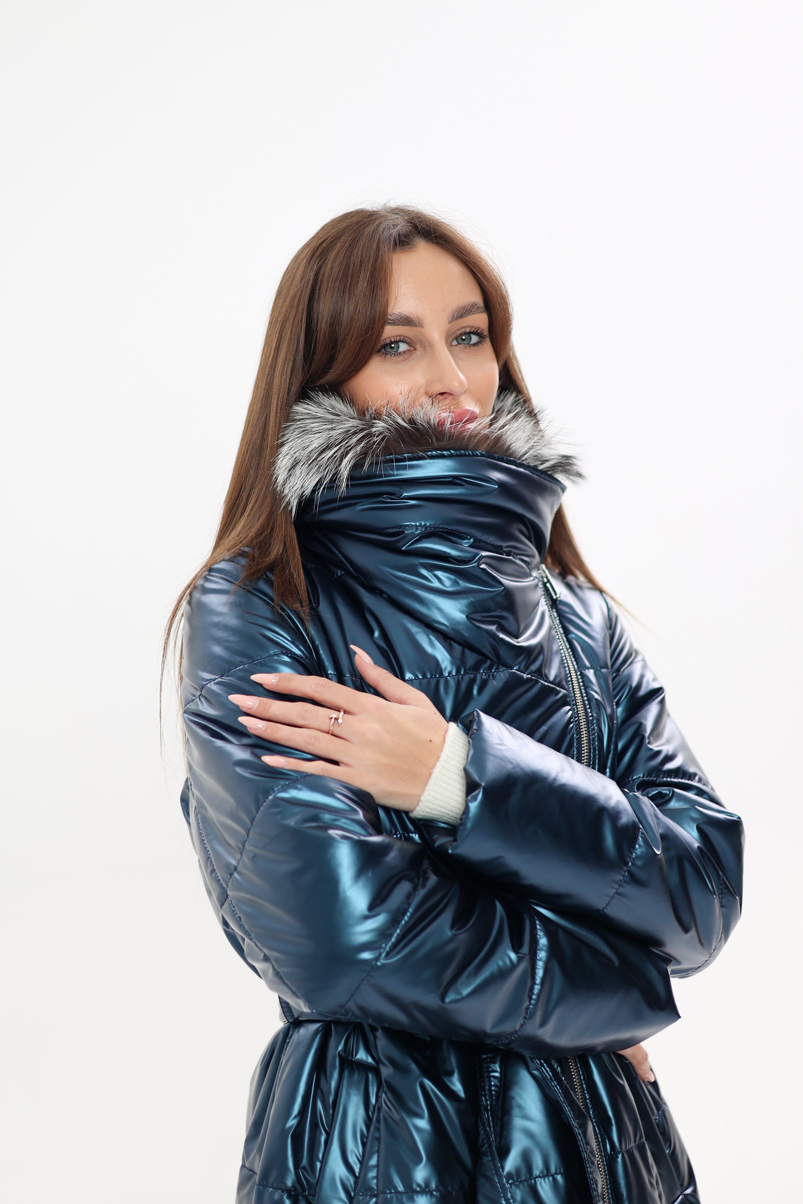 Genuine Silver Fox Fur Freudenberg Comfortemp® Coat - Energize Trek