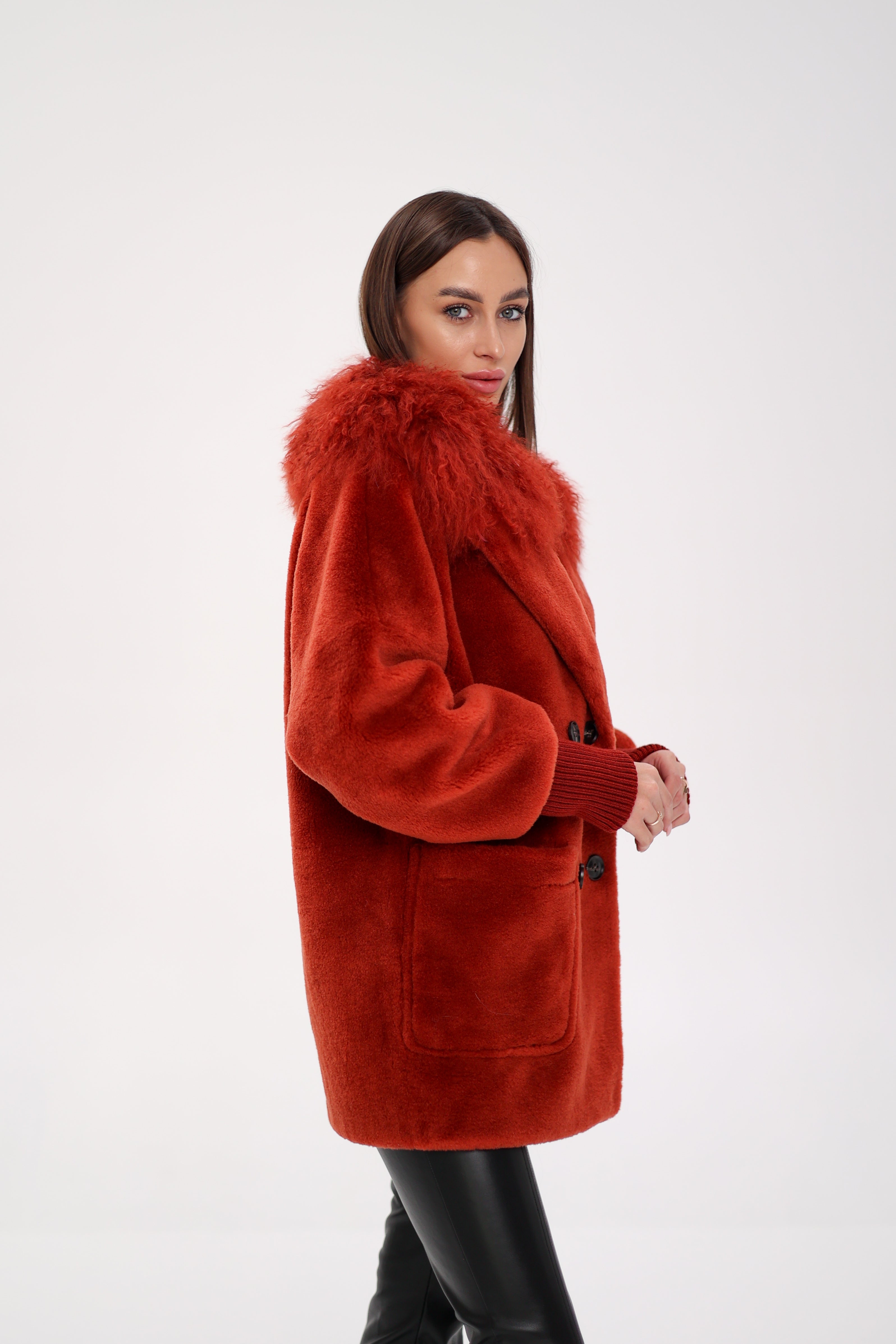 Genuine Lama Fur Peruvian Wool Coat - Energize Trek