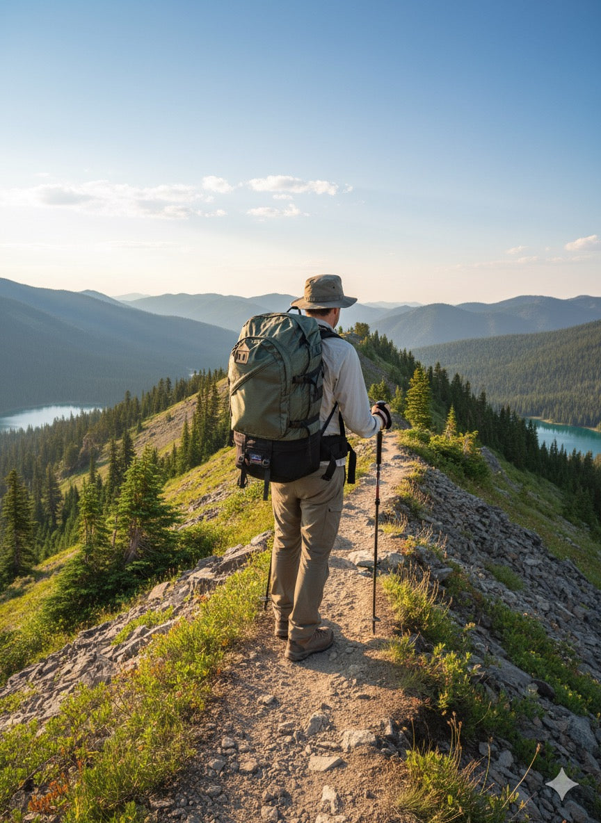 CLOUDSPLITTER Ultra-Light Large Hiking Backpack - Energize Trek