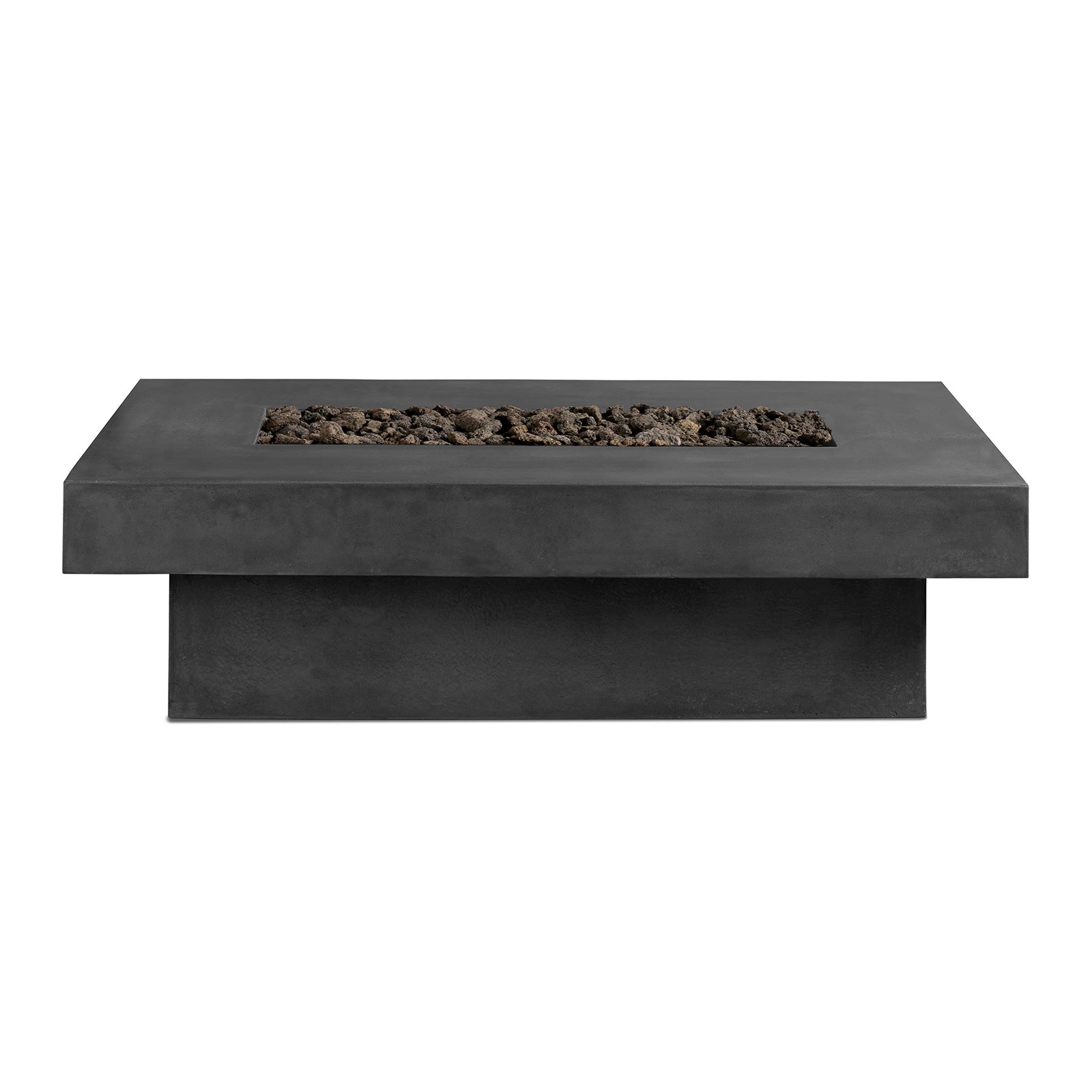 Toplina - Rectangular Concrete Fire Pit Table - Energize Trek