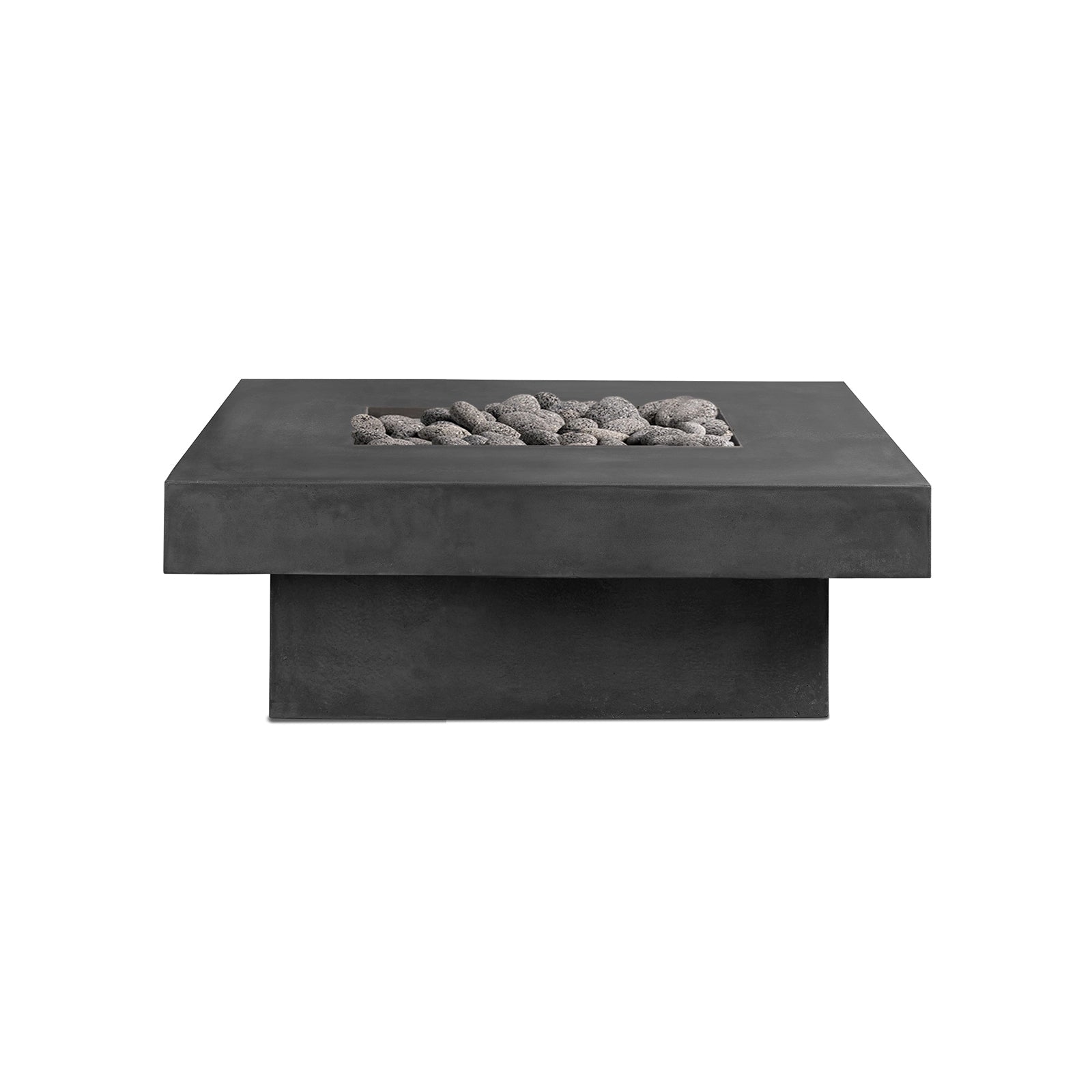 Platz - Square Concrete Fire Pit Table - Energize Trek