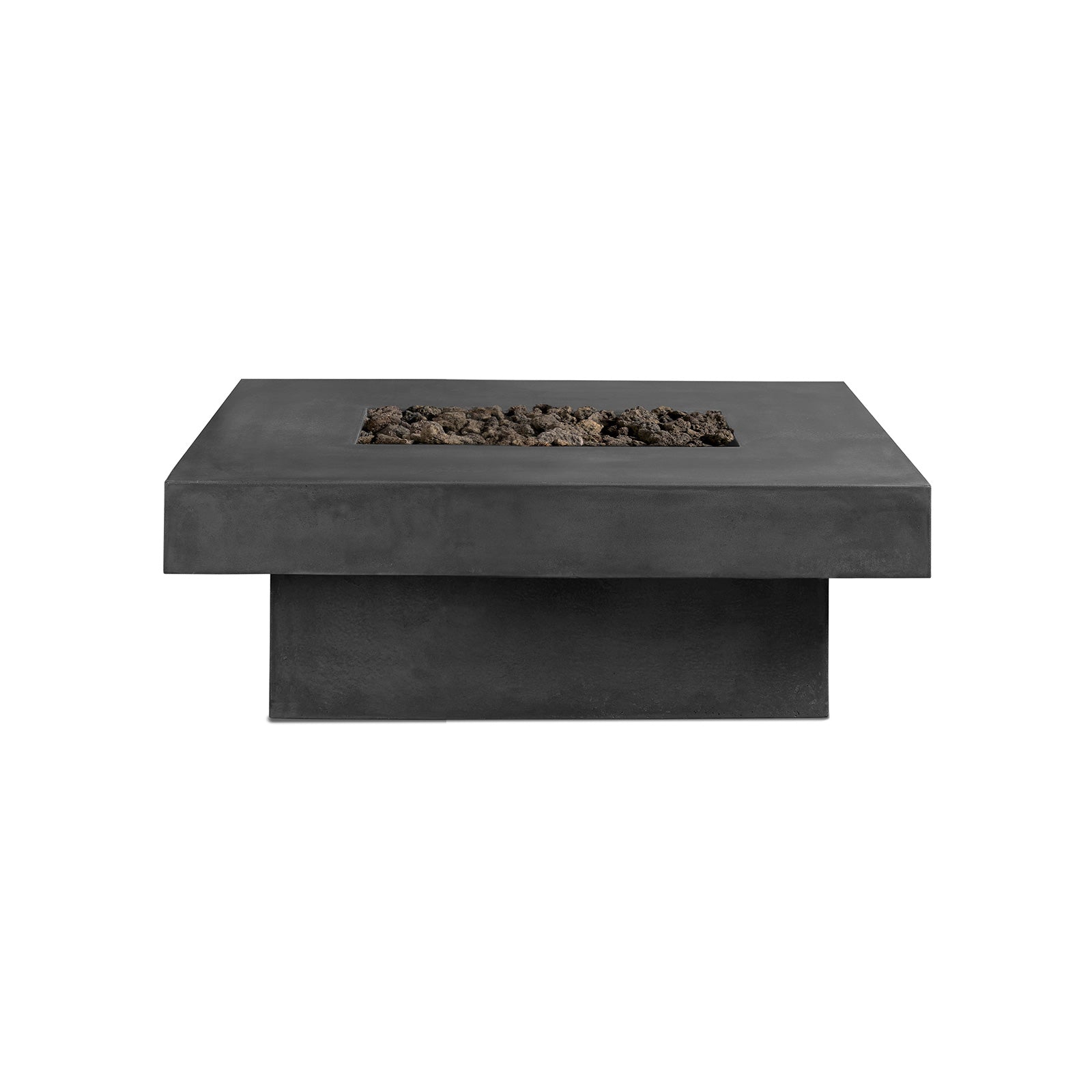 Platz - Square Concrete Fire Pit Table - Energize Trek