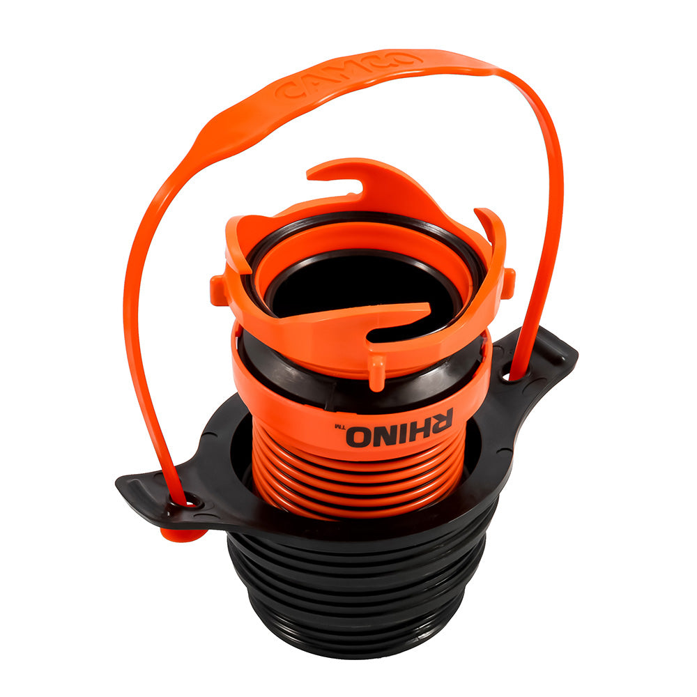 Camco Rhino Sewer Hose Seal Flexible 3 In 1 wRhino Extreme Handle 39319