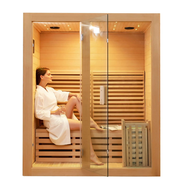 SAUNA EVOLUTION® Canadian Indoor Ozone Saunas And Steam Room For SPA Center Glass 08 - Energize Trek