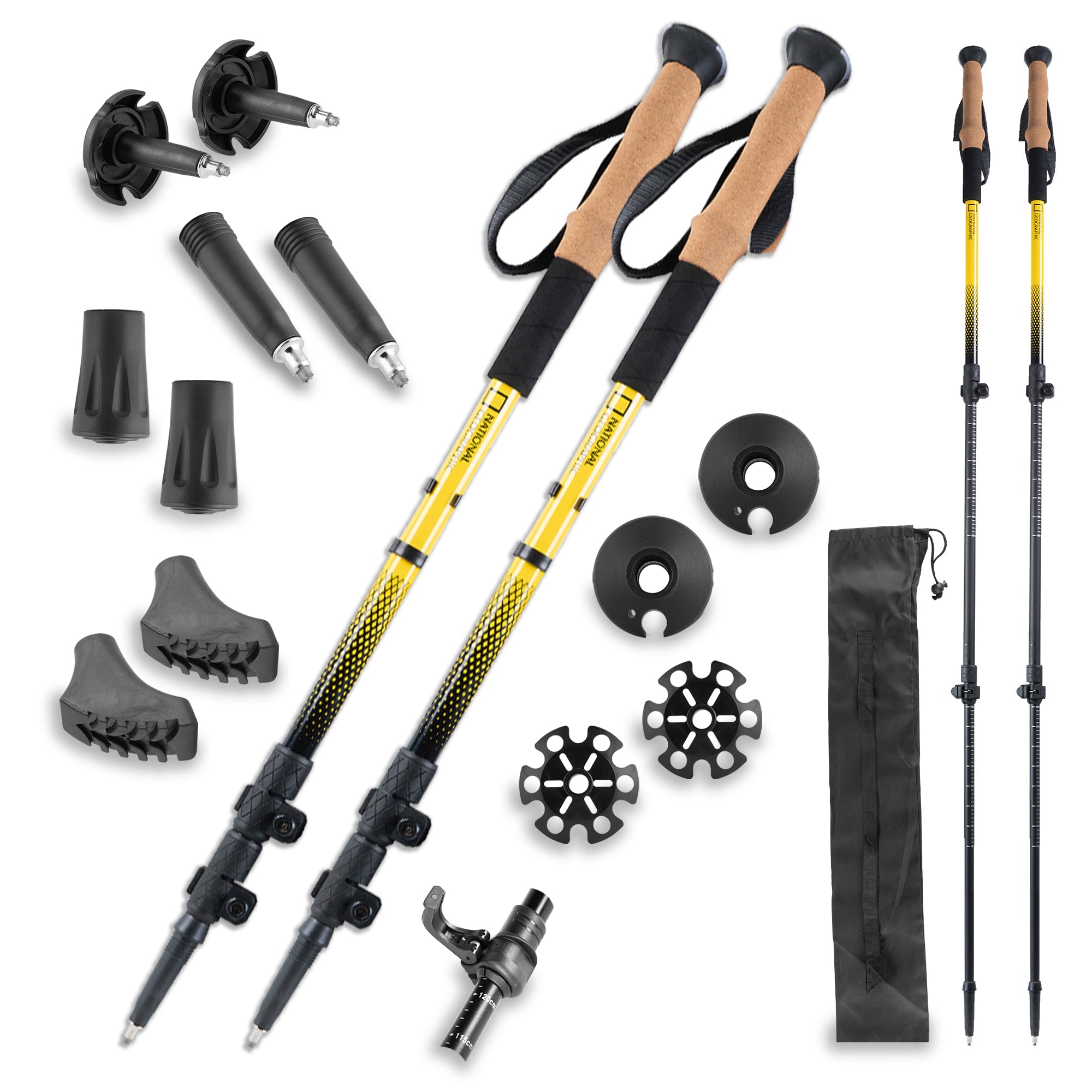 Carbon Trekking Poles Set - Energize Trek