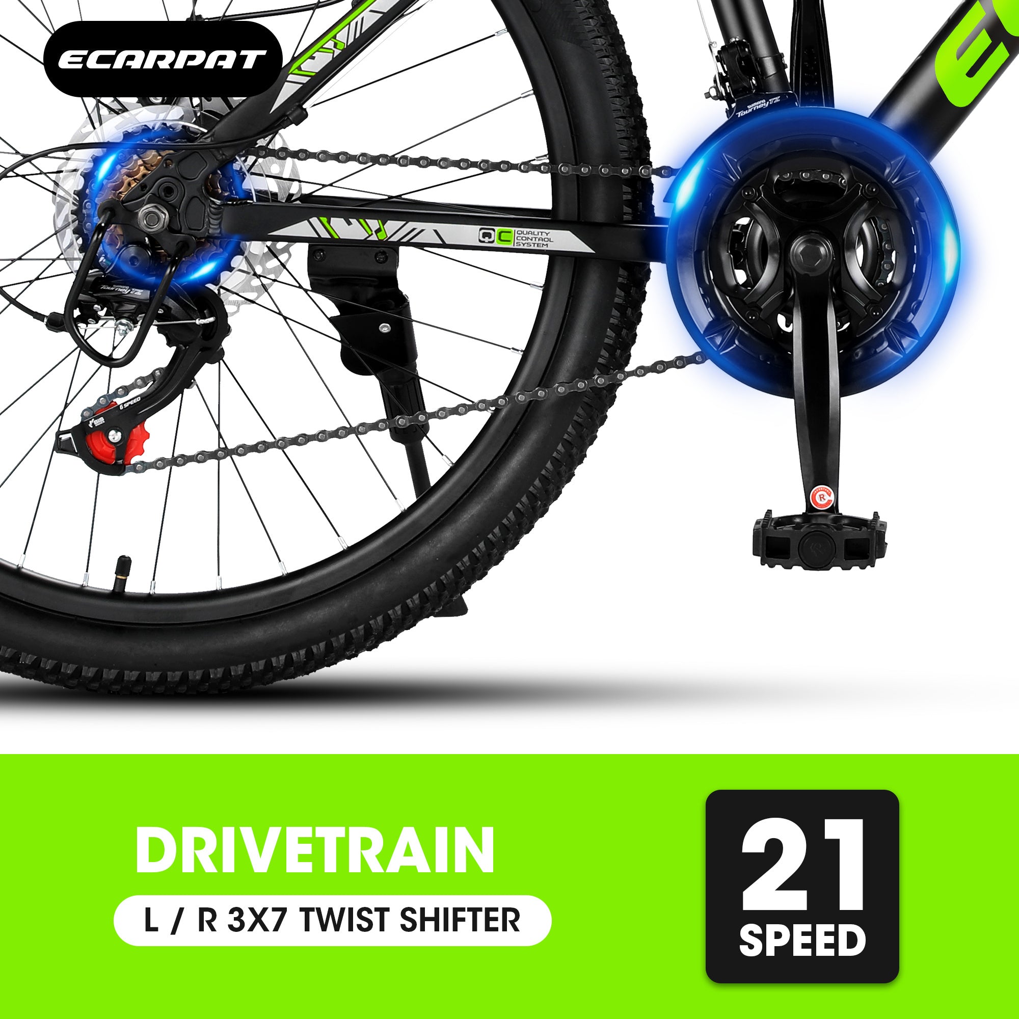 City-Cruizer – 24" Carpat™ ALUMINIUM Mountain Bike (21-Speed, - Energize Trek