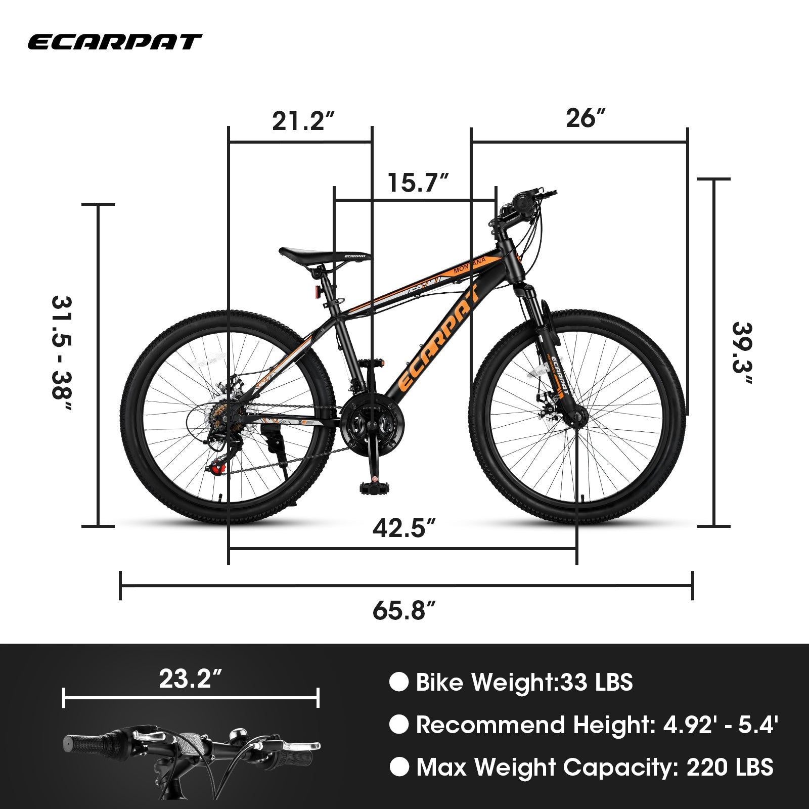 City-Cruizer – 24" Carpat™ ALUMINIUM Mountain Bike (21-Speed, - Energize Trek