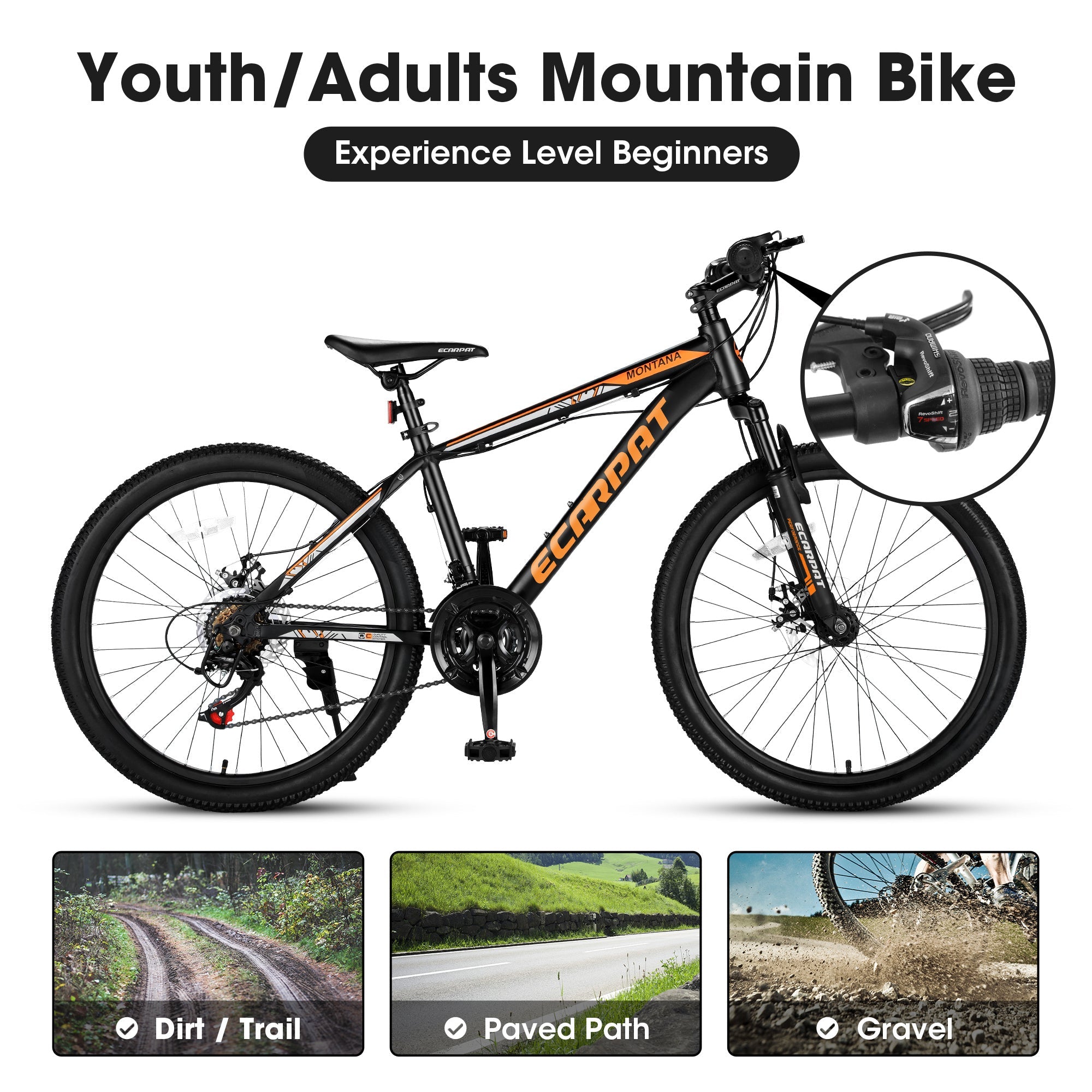 City-Cruizer – 24" Carpat™ ALUMINIUM Mountain Bike (21-Speed, - Energize Trek