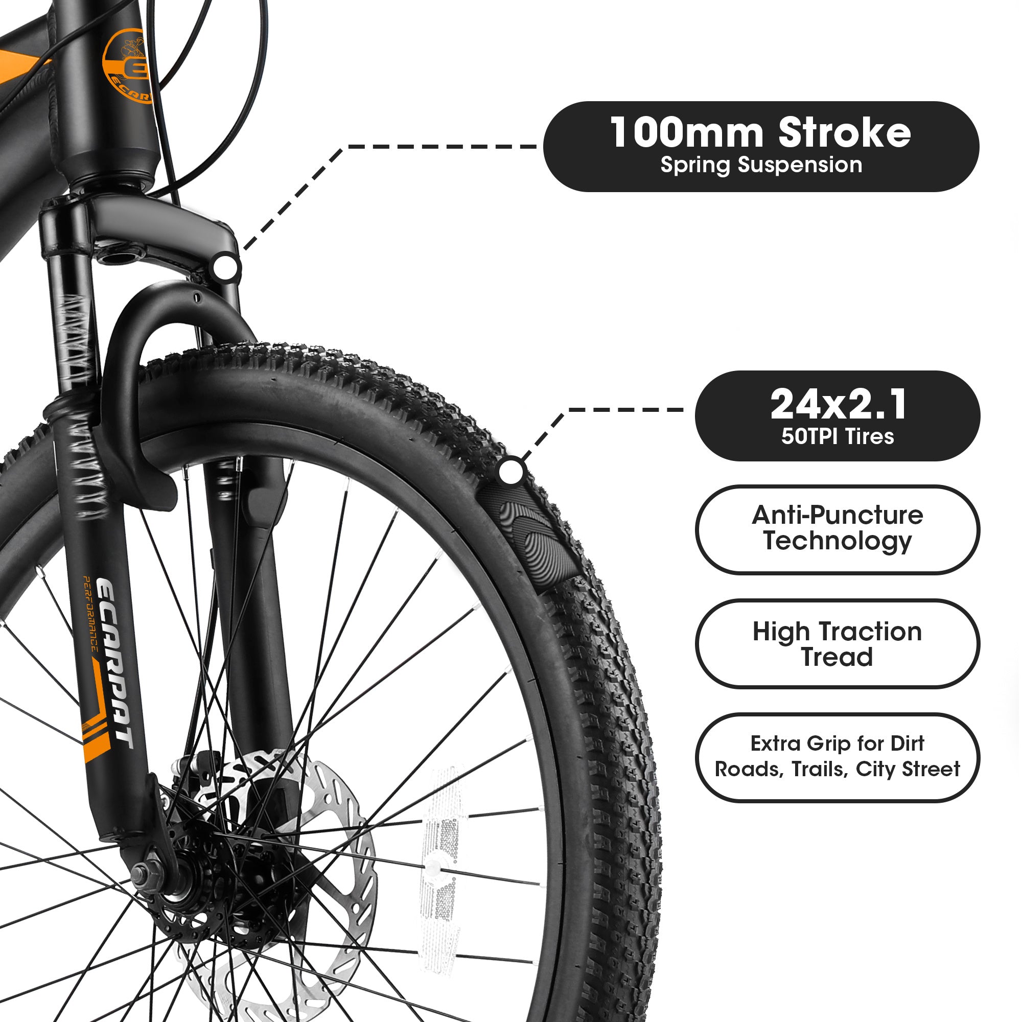 City-Cruizer – 24" Carpat™ ALUMINIUM Mountain Bike (21-Speed, - Energize Trek