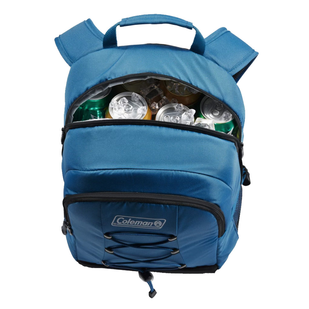 Coleman CHILLER 28Can SoftSided Backpack Cooler Deep Ocean 2158118