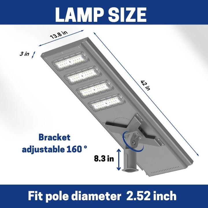 100 W 150 W 200 W Commercial solar street light-Stay on - Energize Trek
