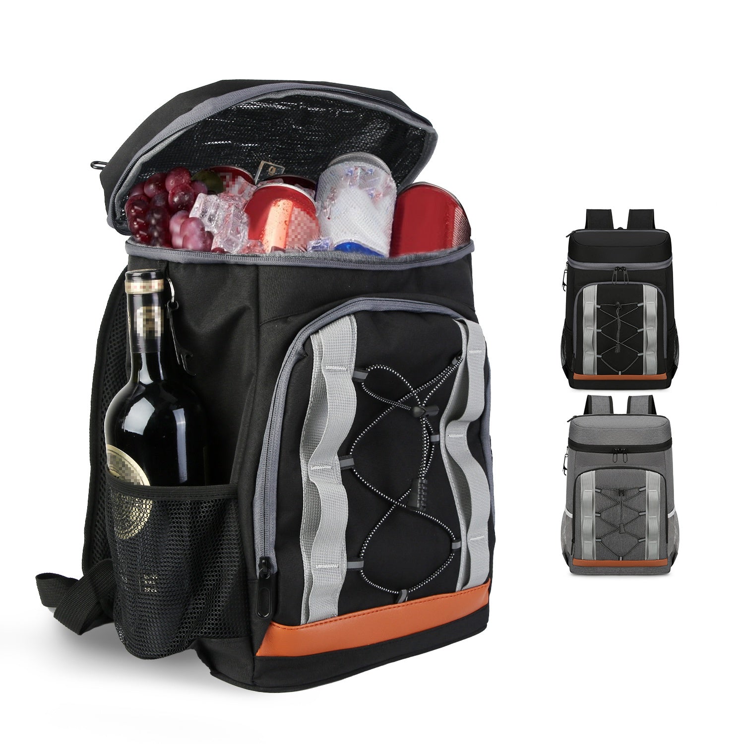 Cooler Backpack 36 Can Leakproof Insulated Cooler Backpack with 25L/6.6Gal for Picnic Camping Beach Hiking Fishing Travel - Energize Trek