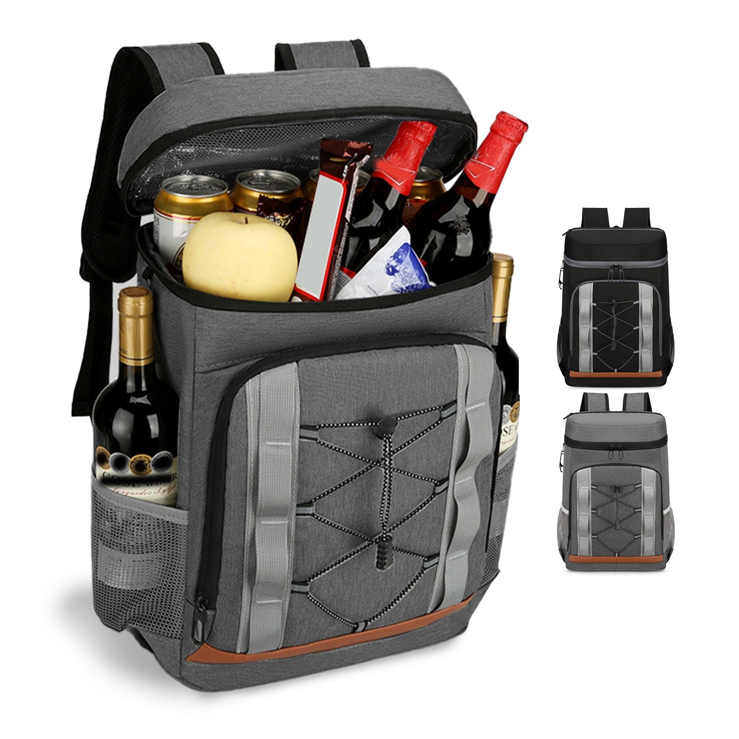 Cooler Backpack 36 Can Leakproof Insulated Cooler Backpack with 25L/6.6Gal for Picnic Camping Beach Hiking Fishing Travel - Energize Trek