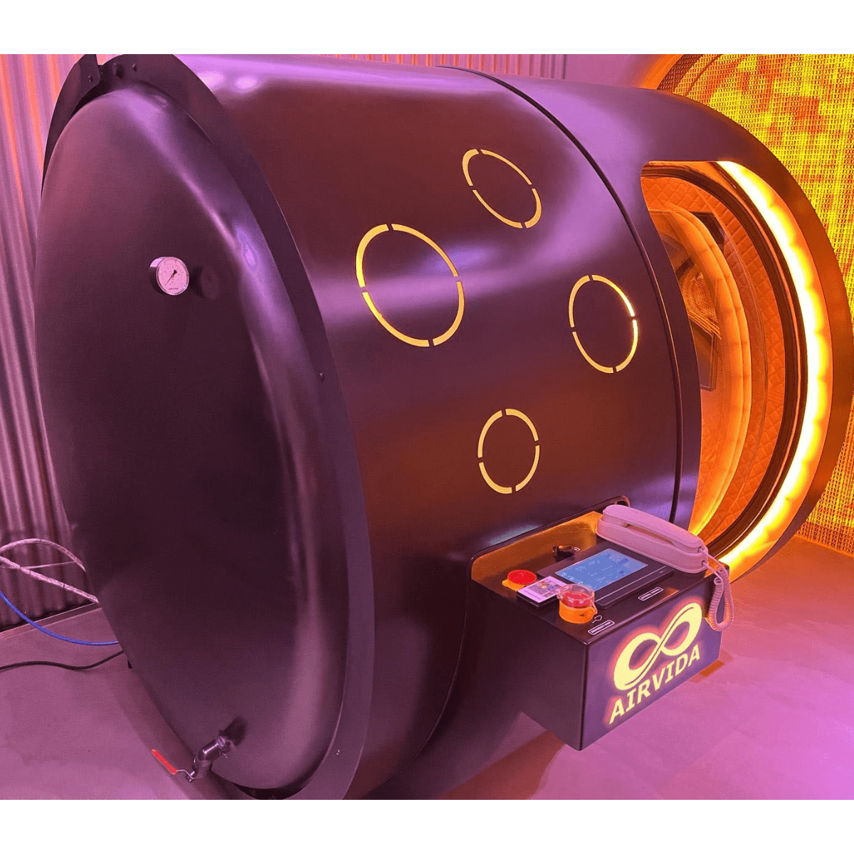 2.0 ATA Hardshell Multiplace Hyperbaric Chamber with BIBS Mask - Energize Trek