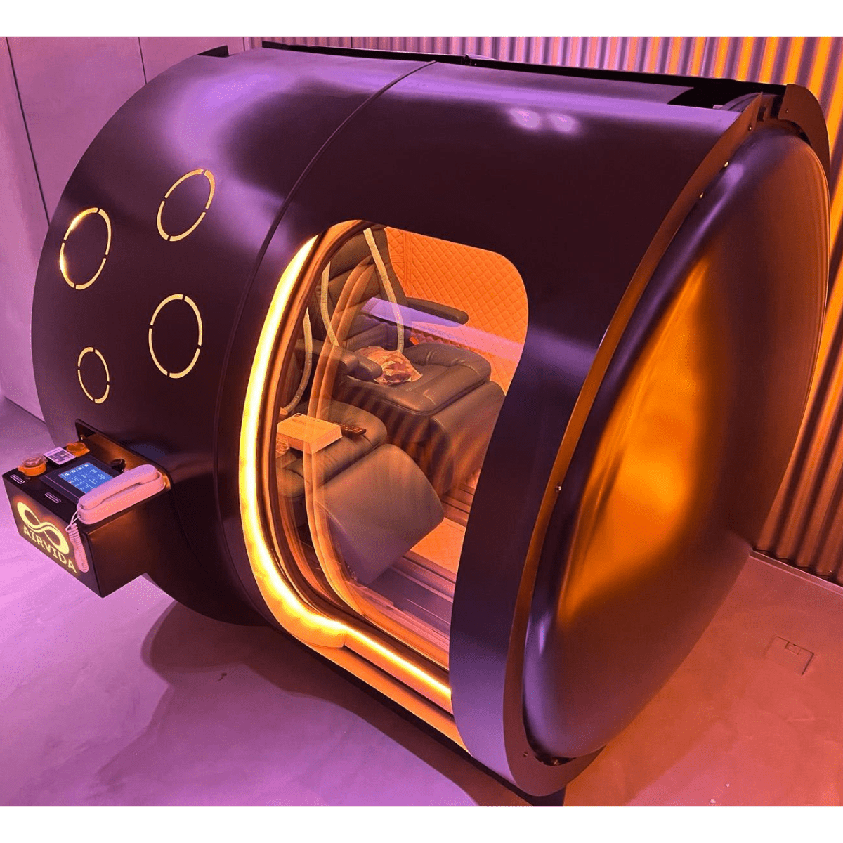 2.0 ATA Hardshell Multiplace Hyperbaric Chamber with BIBS Mask - Energize Trek