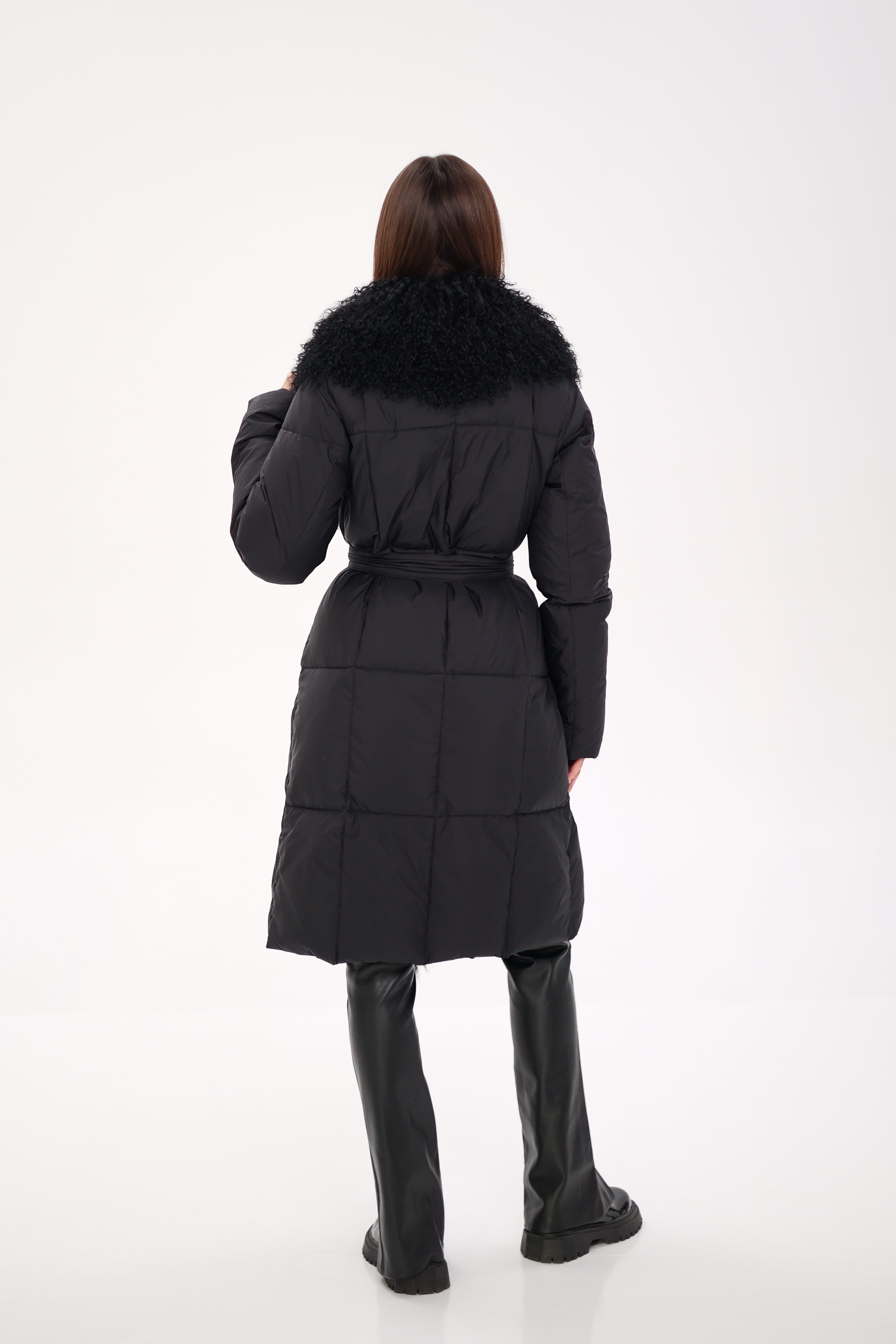 Genuine Lama Fur Premium Down Coat - Energize Trek