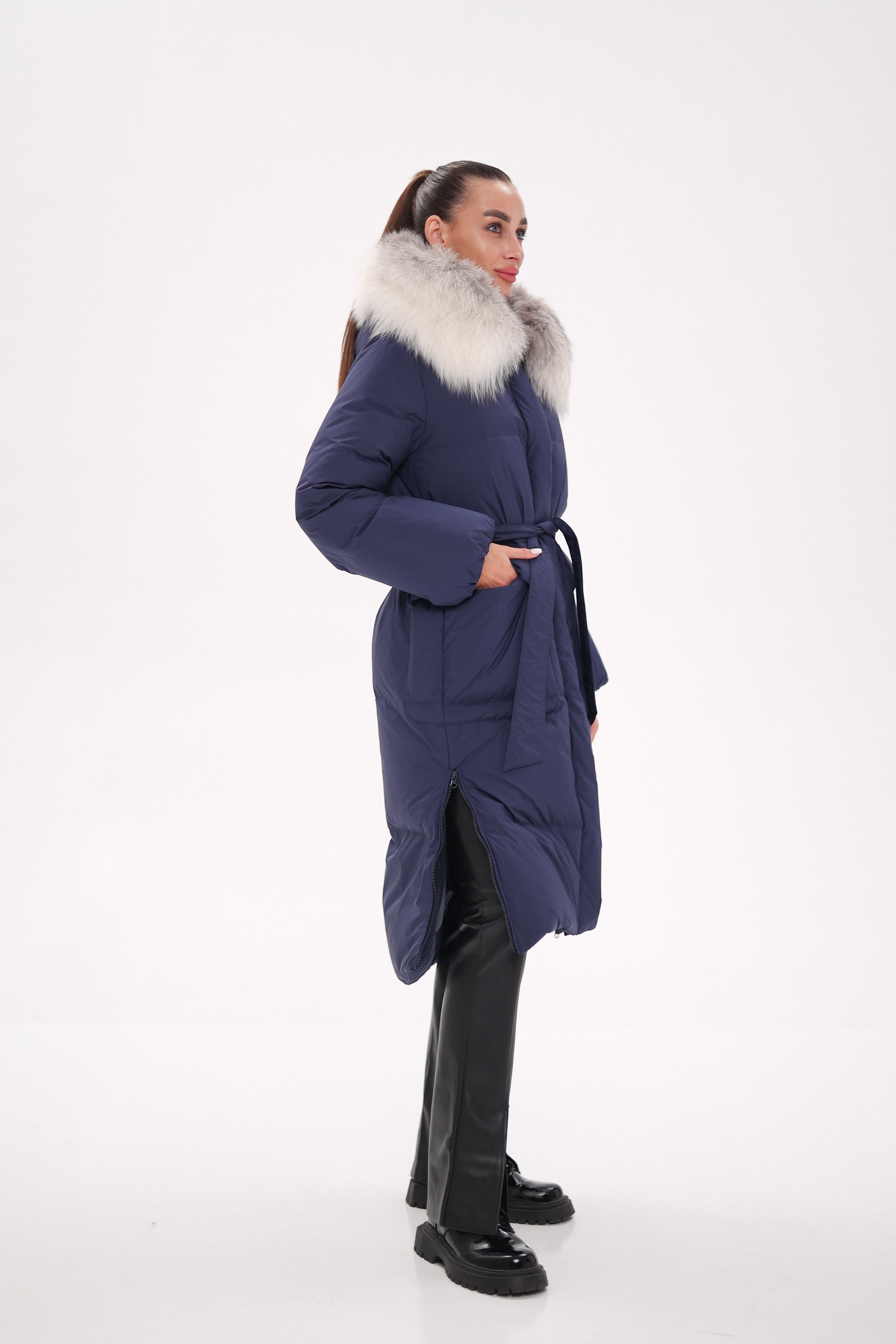 Genuine Silver Fox Down Fill Coat - Energize Trek