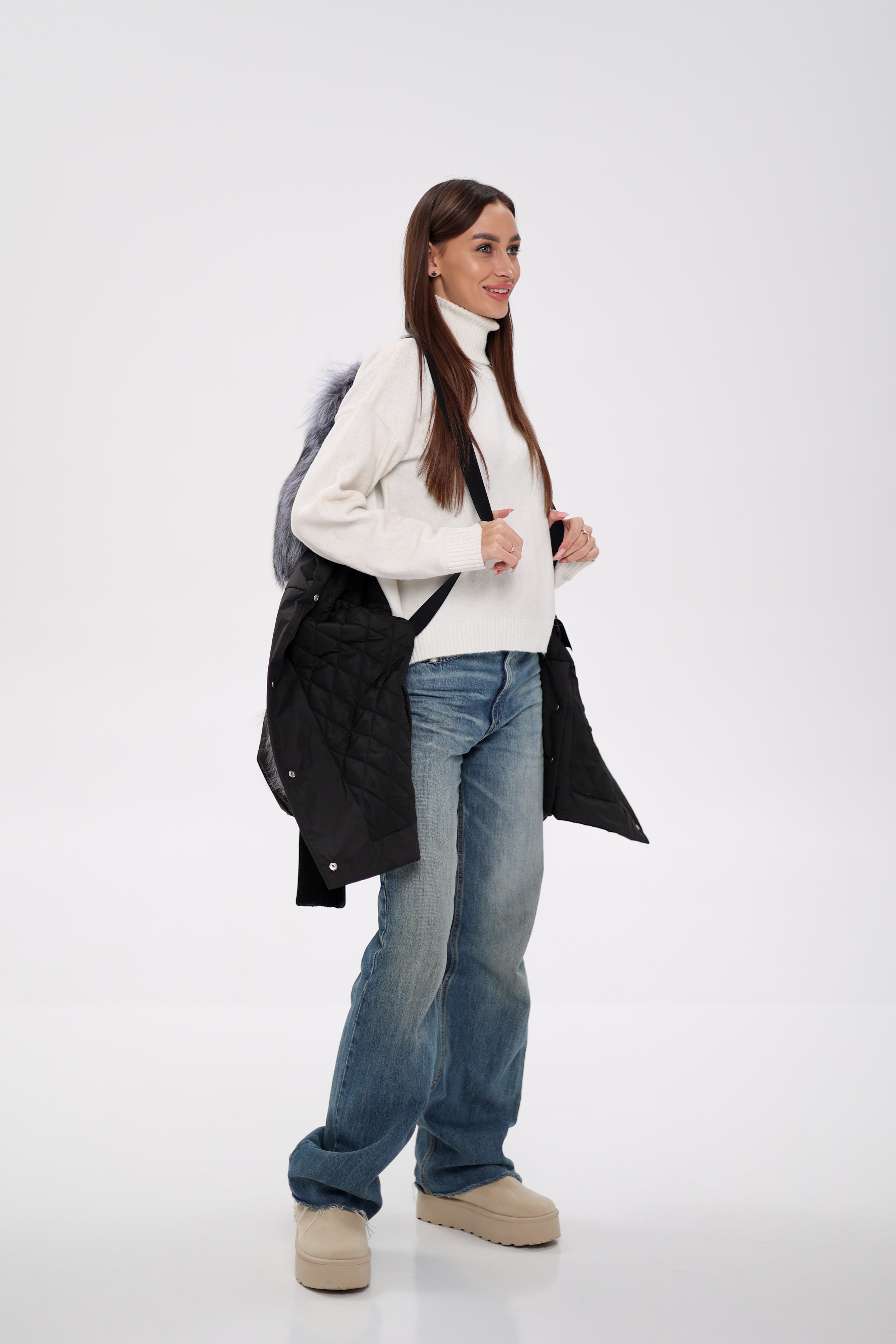 Genuine Silver Fox Down Fill Coat - Energize Trek