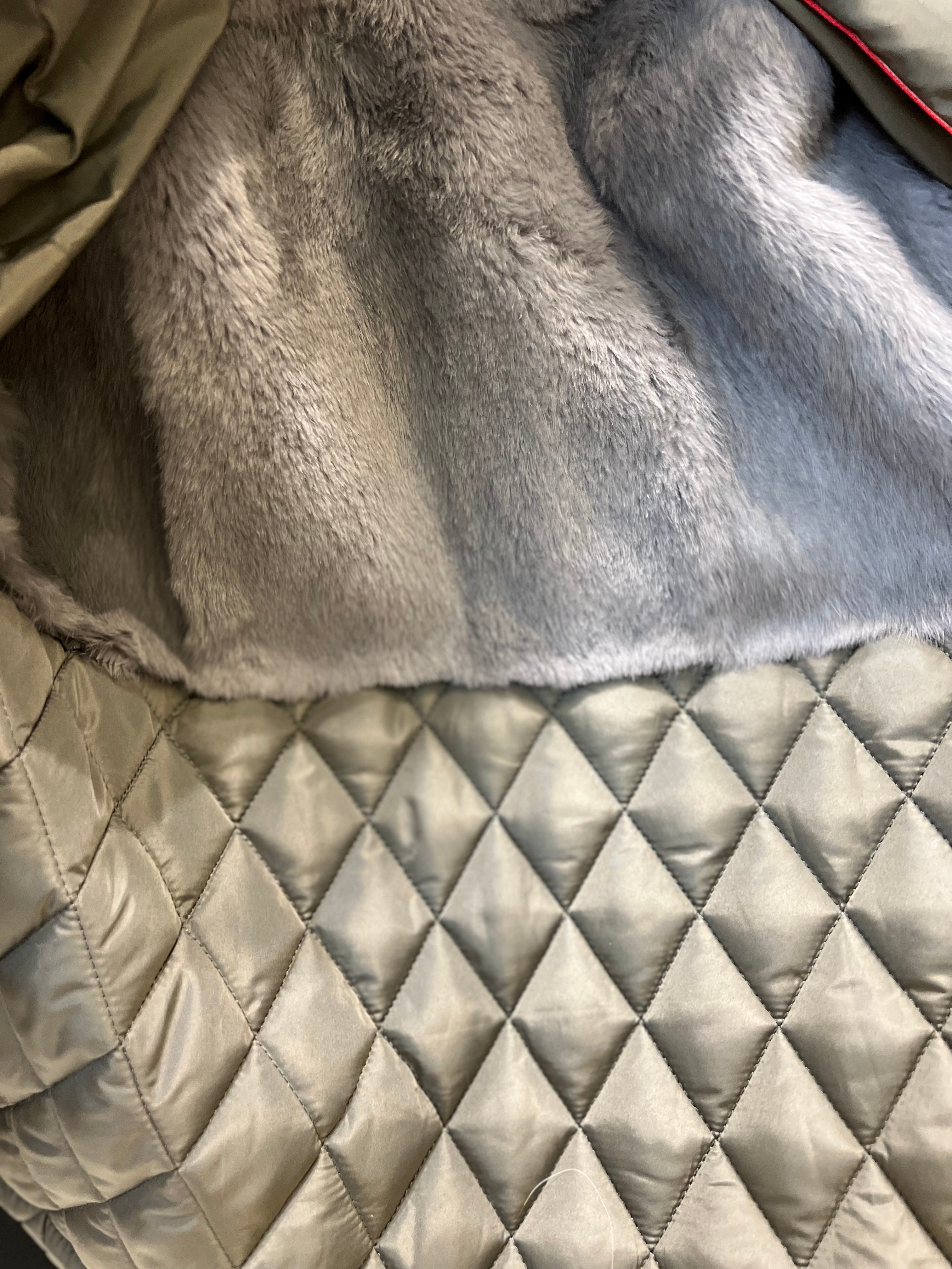 Silver Fox Fur Trim Rabbit Fur Insulated Parka - Energize Trek