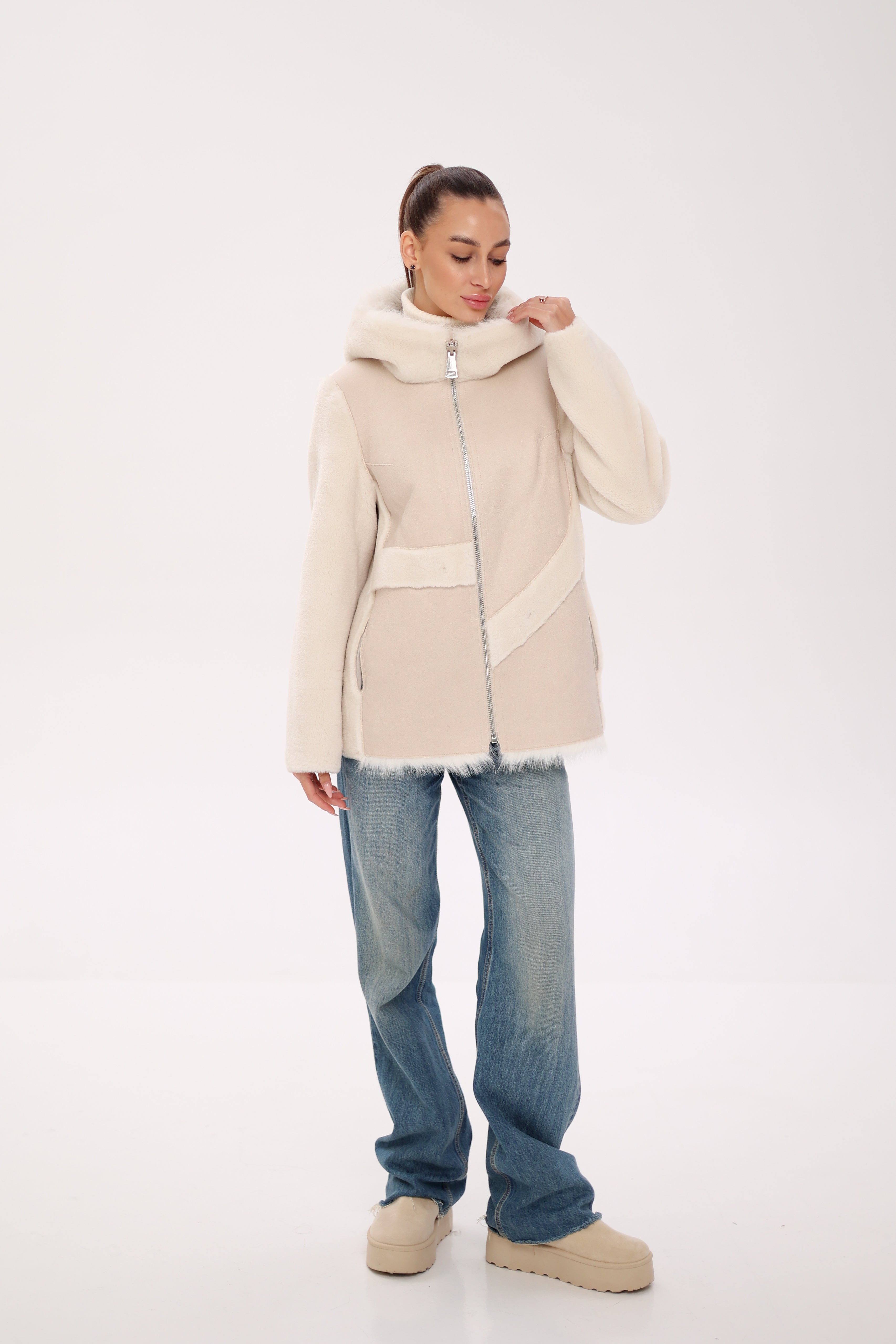 Pre-Order. Re-Stock Ships October 15. ⇆ Reversible Hooded Wool Blend Jacket - Energize Trek